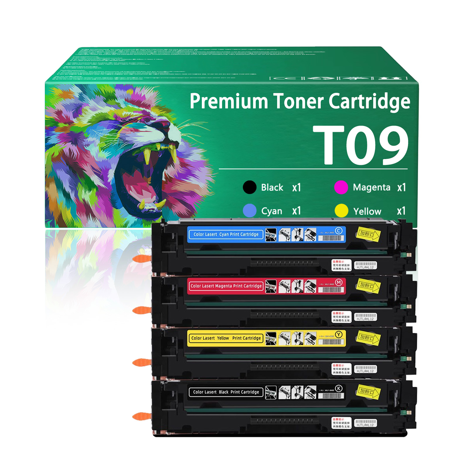For Canon T09 T09BK T09C T09Y T09M Toner Cartridge Work for Canon ImageCLASS X LBP1127C MF1127C Printers