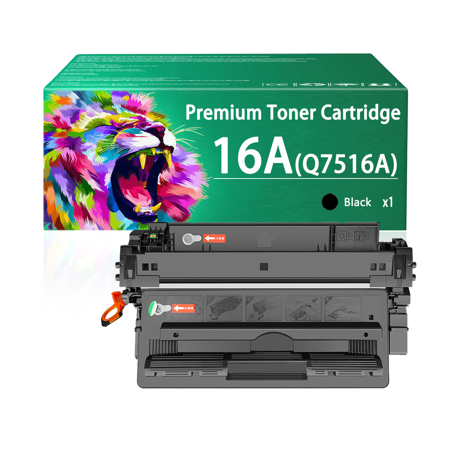 For HP 16A Q7516A Toner Cartridges Work For HP LaserJet 5200 5200n 5200tn 5200dtn 5200L 5200Lx Printers