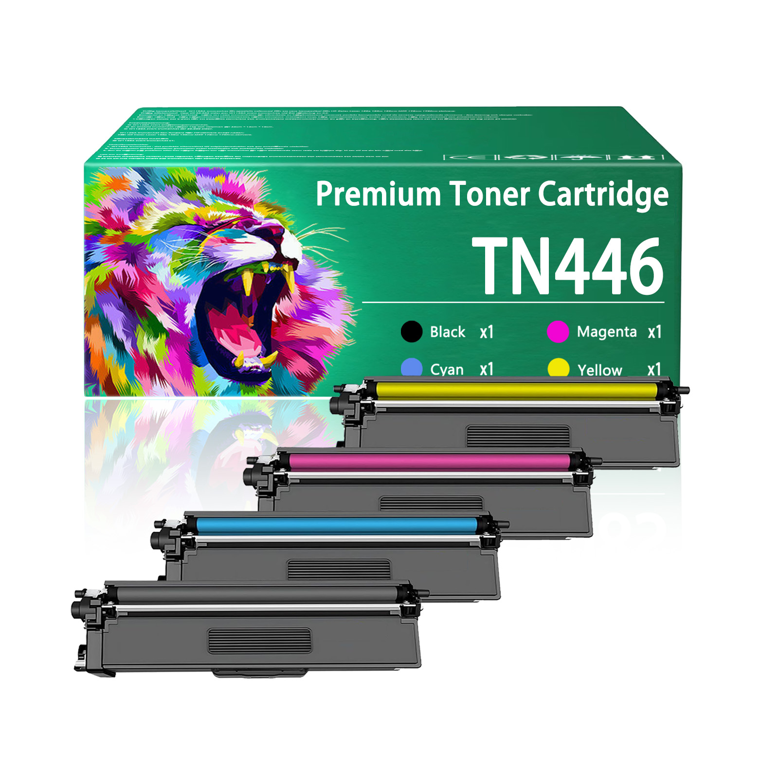 For TN446 Toner Cartridge Work For Brother HL-L8260CDW HL-8360CDWT HL-8360CDW HL-L9310CDW DCP-L8410CDW MFC-L8610CDW MFC-L8690CDW MFC-8900CDW MFC-L9570CDW Printers