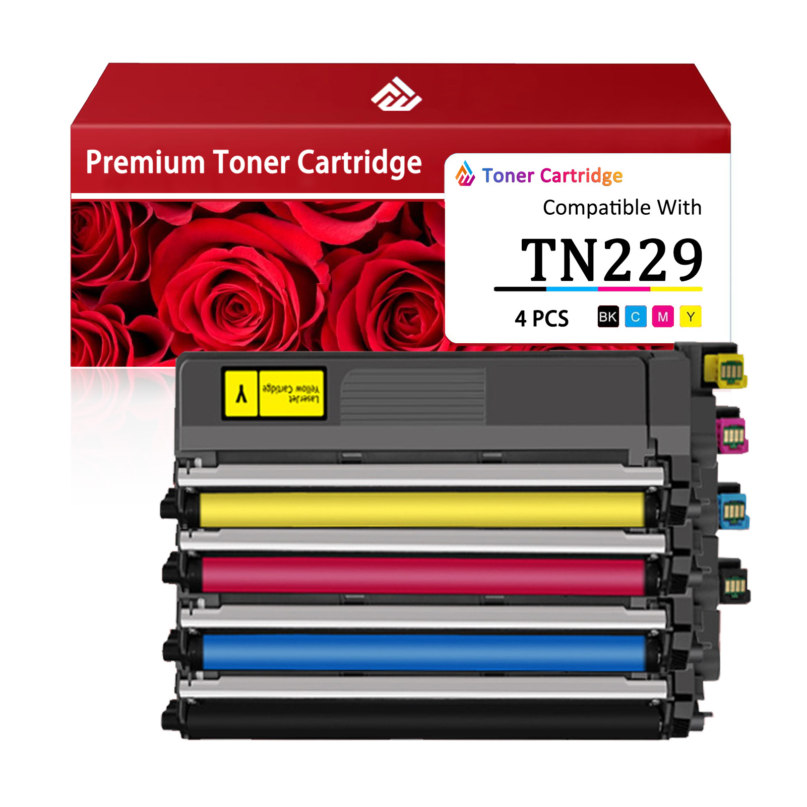 For TN229 Toner Cartridge Work For Brother HL-L3220CW HL-L3280CDW HL-HL-L3295CDWHL-L3300CDW HL-L8245CDW MFC-L3720CW MFC-L3765CDW MFC-L3780CDW MFC-L8395CDW DCP-L3560CDW Printers