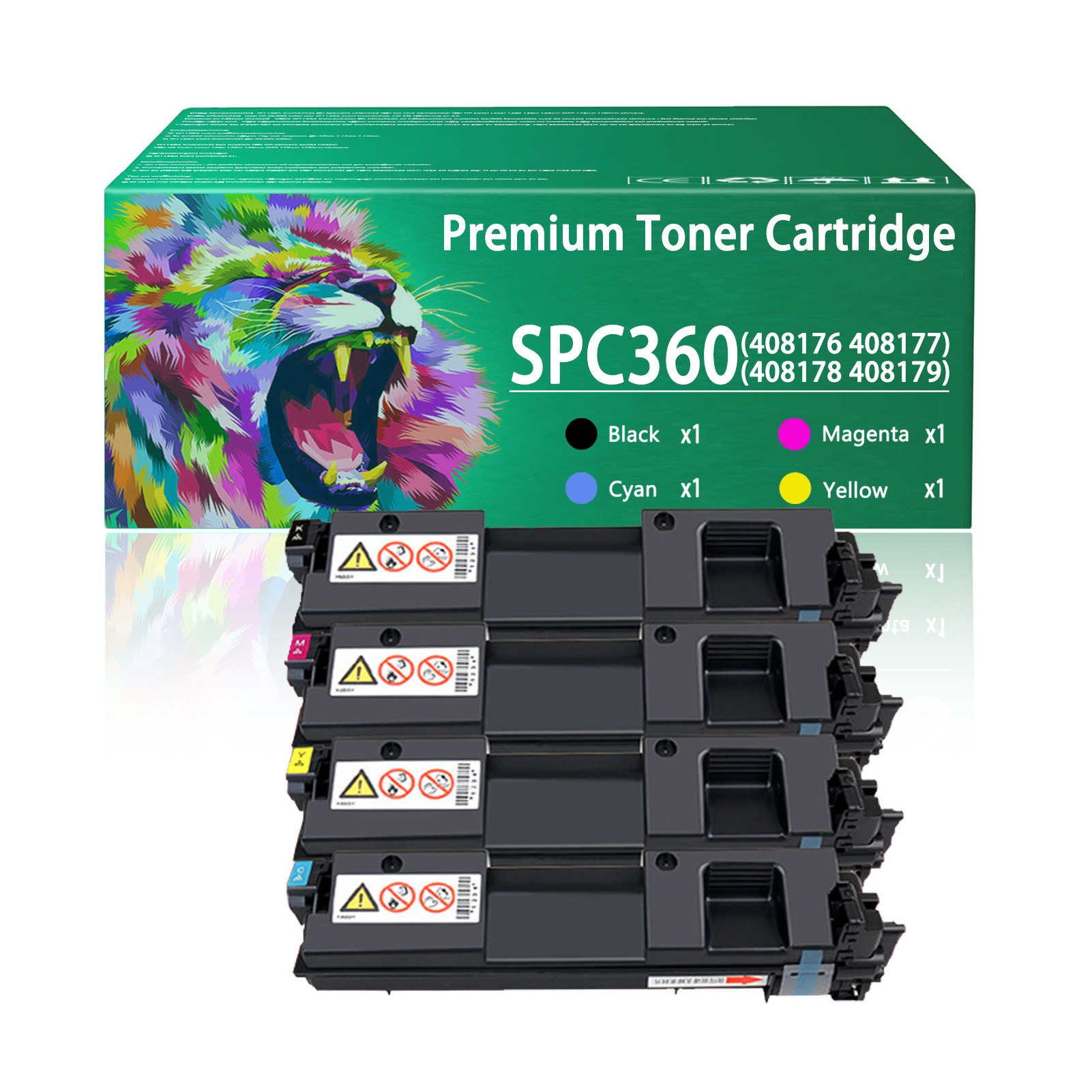 For Ricoh SP C360HA 408176 408177 408178 408179 Toner Cartridge Work For Ricoh SP C360DNw SP C360SFNw Printers