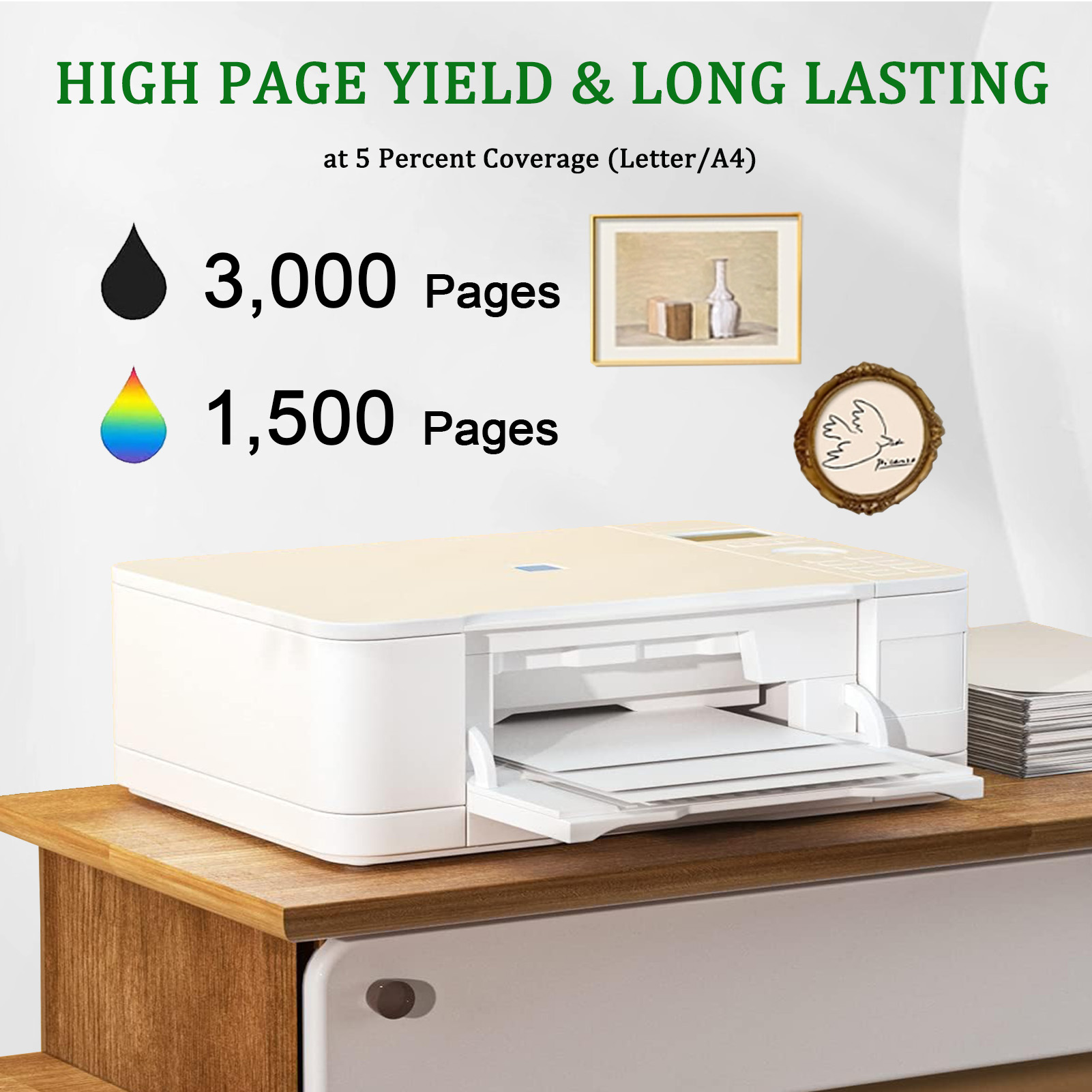 For HP LC422XL Ink Cartridges Work for Brother MFC-J5340DW MFC-J5345DW MFC-J5740DW MFC-J6540DW Printers