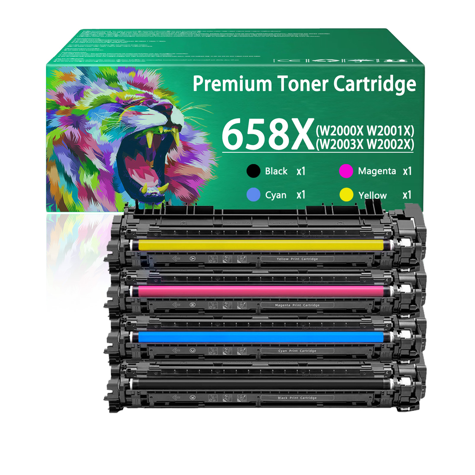 For HP 658X W2000X W2001X W2003X W2002X Toner Cartridge Work for HP Color LaserJet Enterprise M751dn M751n M751 Printers