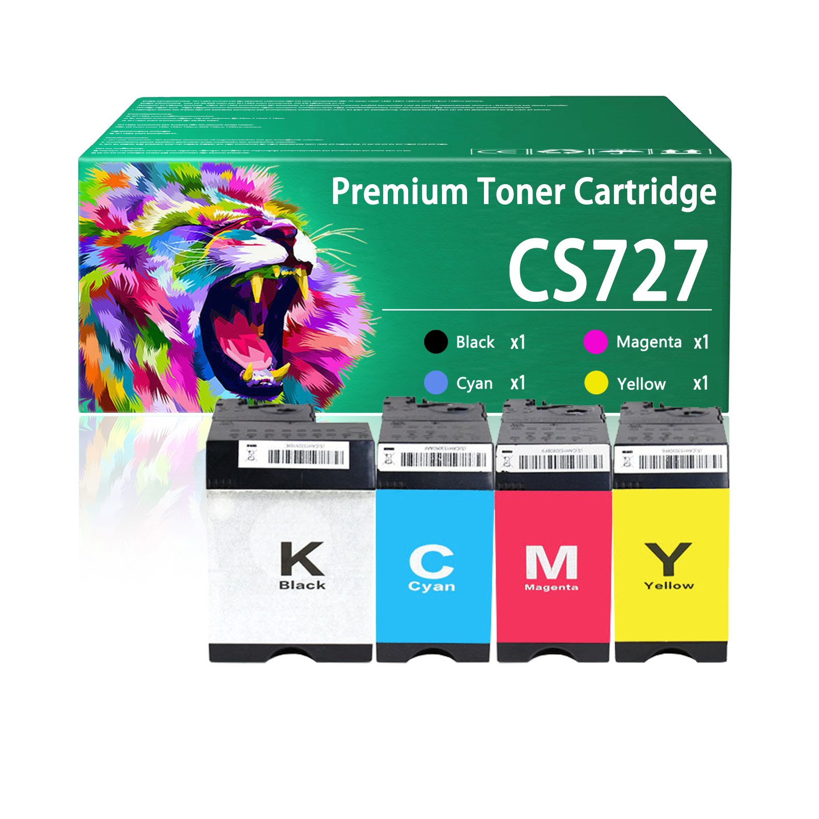 For Lexmark CS727 CS728 CX727 75B20K0 75B20C0 75B20M0 75B20Y0 Toner Cartridge Work For Lexmark CX727de CX727 CS727de CS727 CS728de CS728 Printers