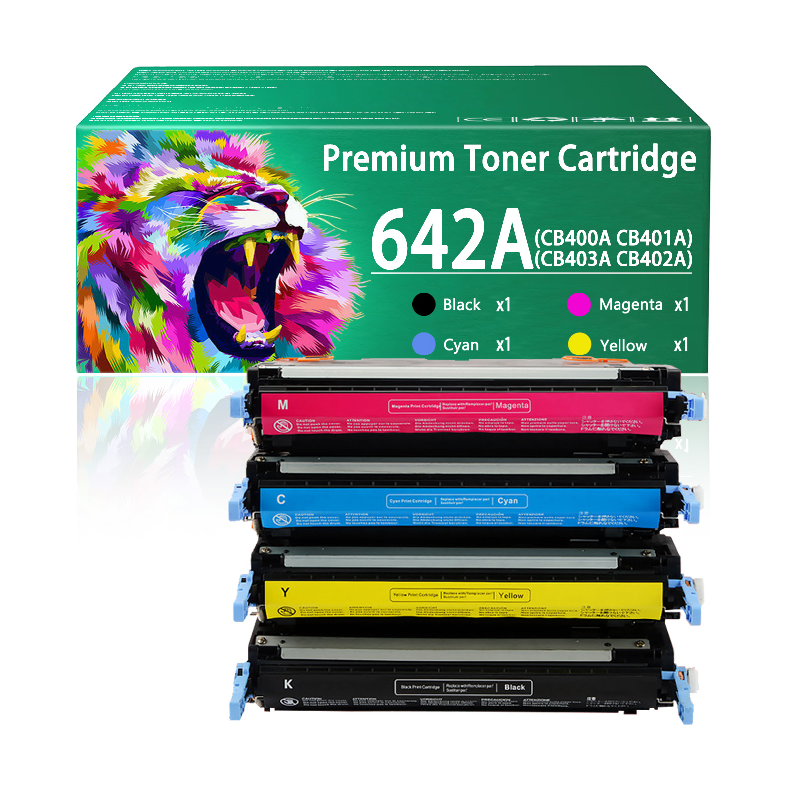 For HP 642A CB400A CB401A CB403A CB402A Toner Cartridge Work for HP Color laserJet CP4005 CP4005n CP4005dn Printers
