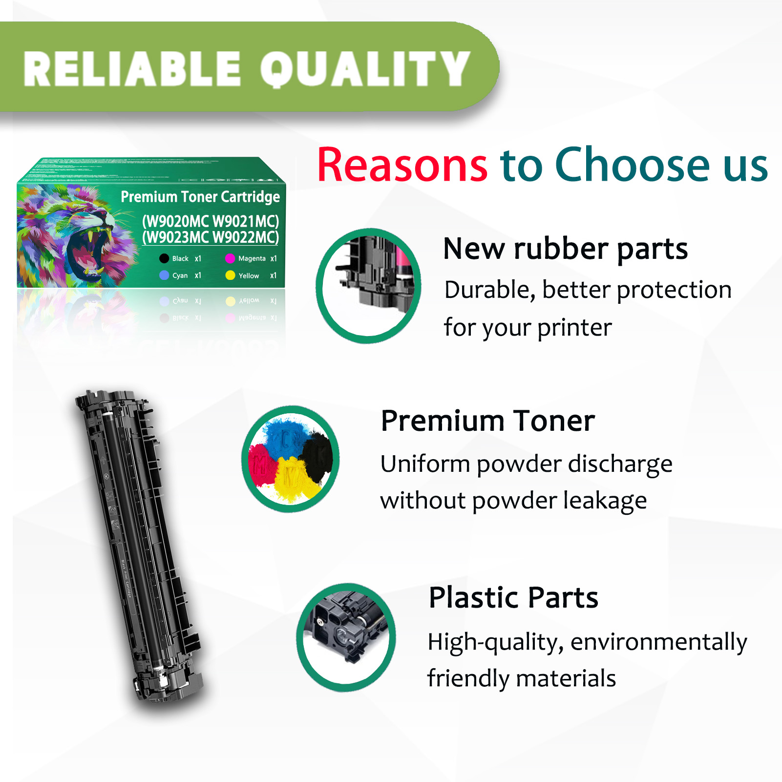 For HP W9020MC W9021MC W9023MC W9022MC Toner Cartridge Work for HP Color LaserJet Managed E75245dn Printers