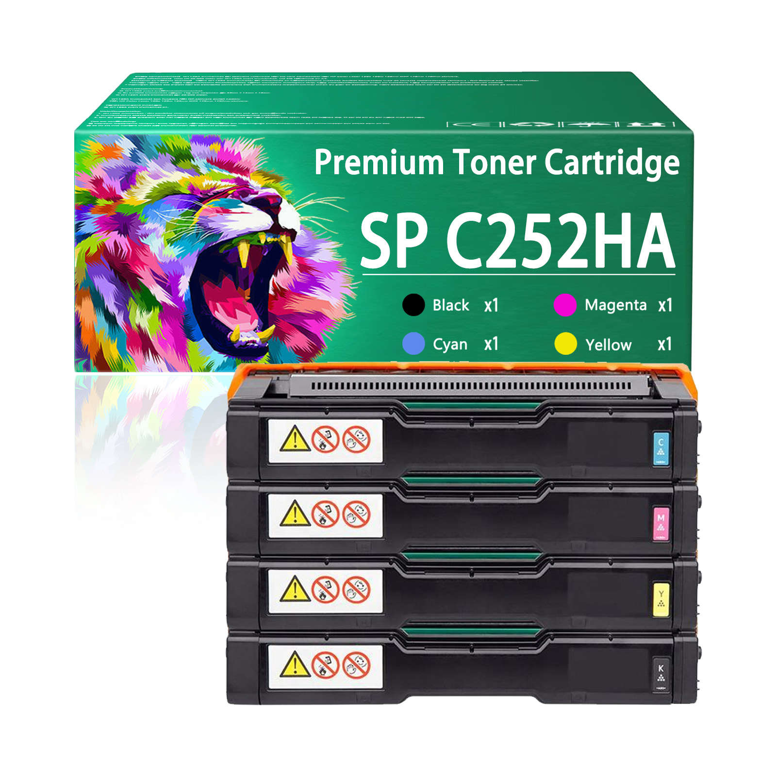 For SP C252HA 407653 407654 407655 407656 Toner Cartridge Work For Ricoh SP C252DN C252SF C262DNw C262SFNw Printers