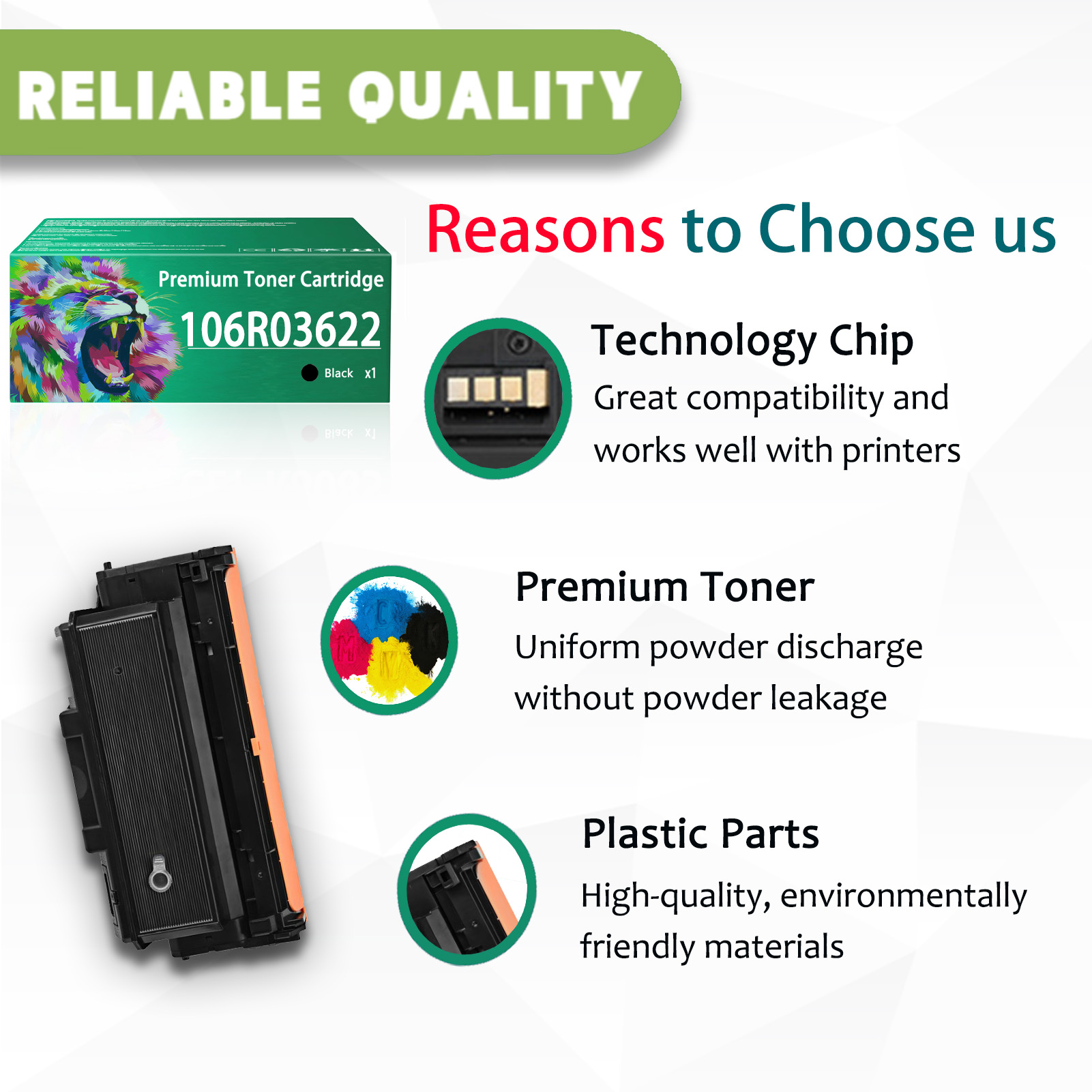 For Xerox 106R03622 Toner Cartridges Work For Xerox Phaser 3330 WorkCentre 3335 3345 Phaser 3330 3330DNI WorkCentre 3335 3345 3335DNI 3345DNI 3345VDNi Printers