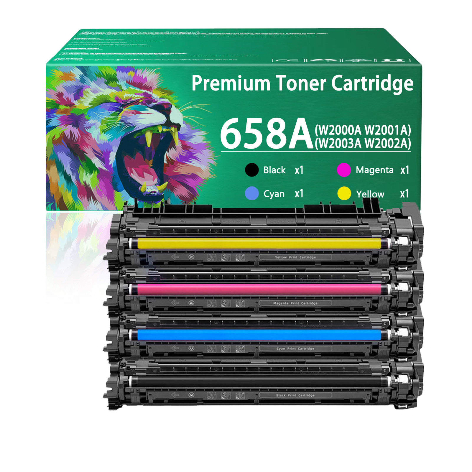 For HP 658A W2000A W2001A W2003A W2002A Toner Cartridge Work for HP Color LaserJet Enterprise M751dn M751n M751 Printers
