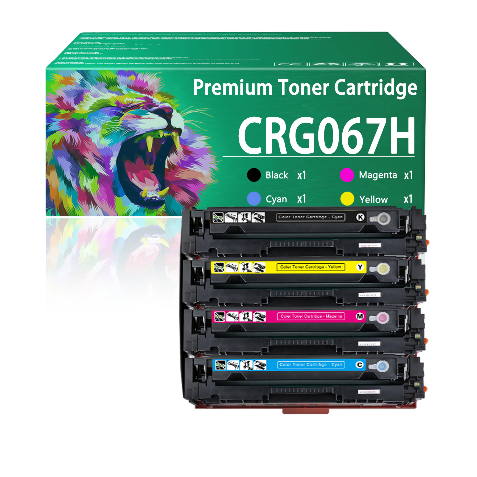 For Canon CRG067H 067H CRG-067H Toner Cartridge Work for Canon imageCLASS LBP630C LBP632Cdw LBP633Cdw MF650C MF653Cdw MF654Cdw MF656Cdw Printers
