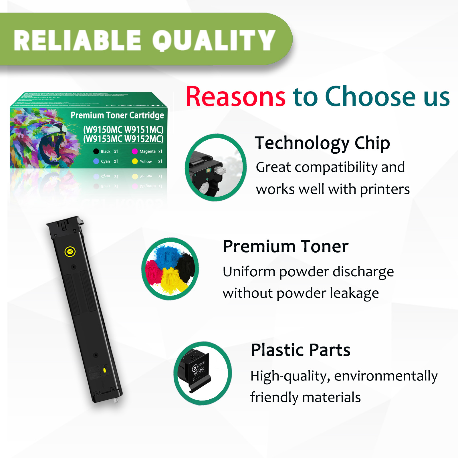 For HP W9150MC W9151MC W9153MC W9152MC Toner Cartridge Work for HP Color LaserJet Managed MFP E78625dn E78630dn E78635dn Printers