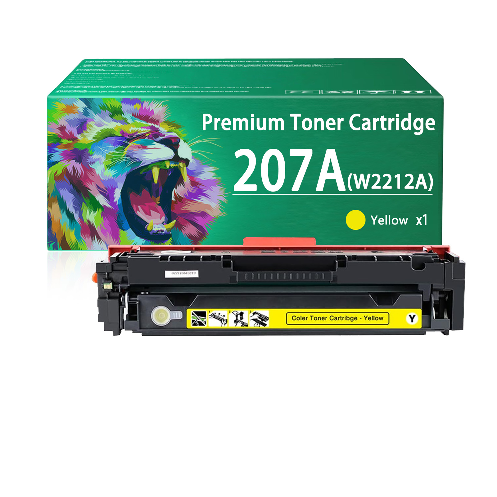 For HP 207A W2210A W2211A W2212A W2213A Toner Cartridge Work for HP Color LaserJet Pro M255dw M255nw Printers