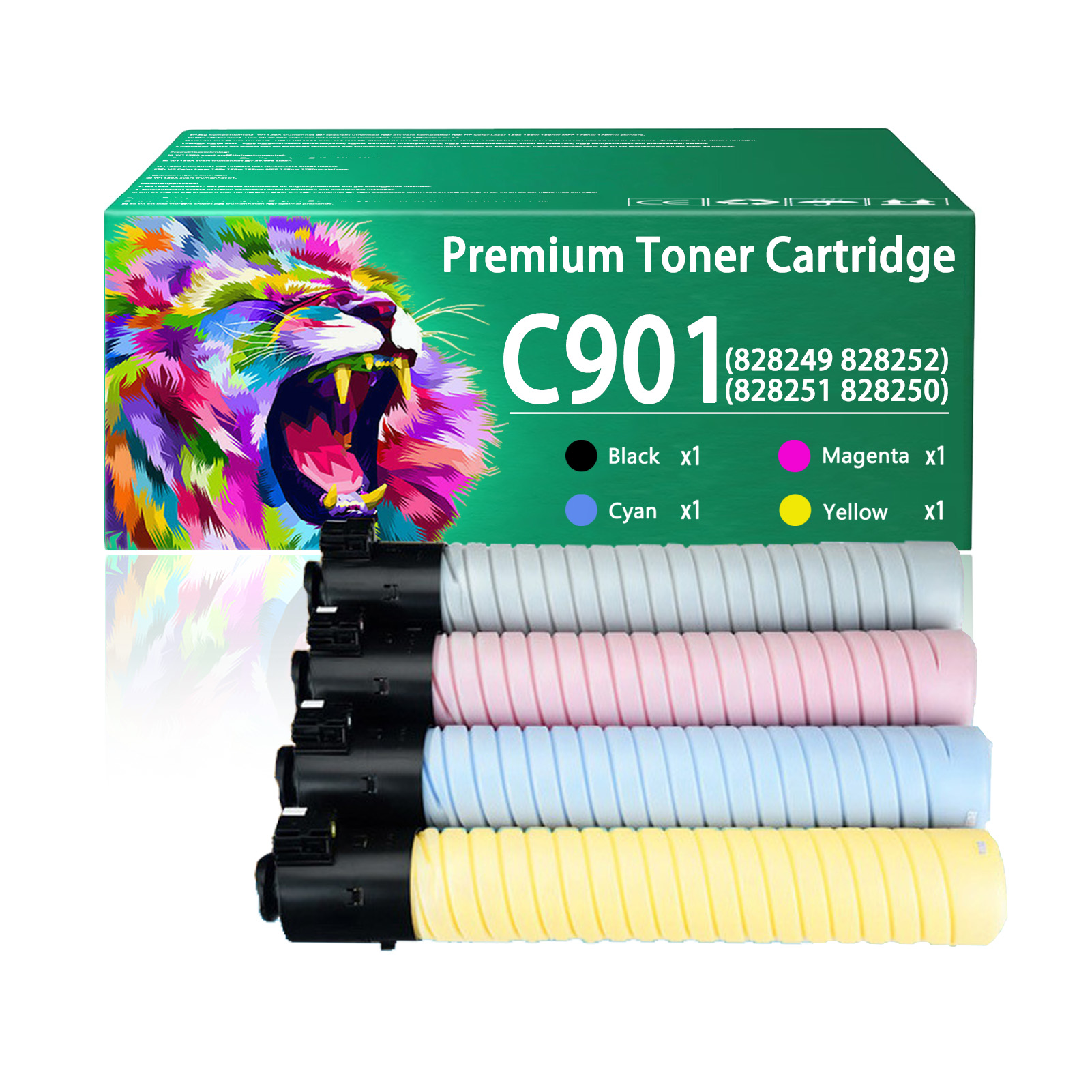 For Ricoh C901 828249 828600 828599 828598 Toner Cartridge Work For Ricoh C901 C830dn C831 C831dn Printers