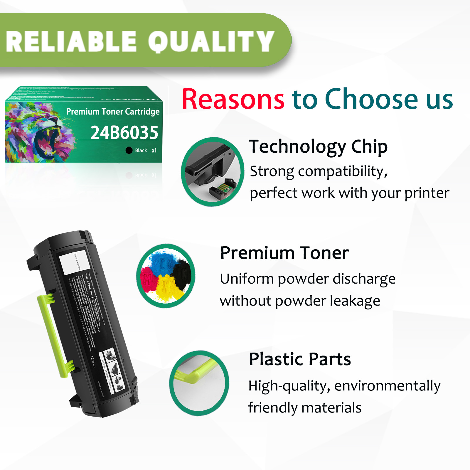 For Lexmark XM1145 24B6035 Toner Cartridges Work For Lexmark M1145 XM1145 Printers