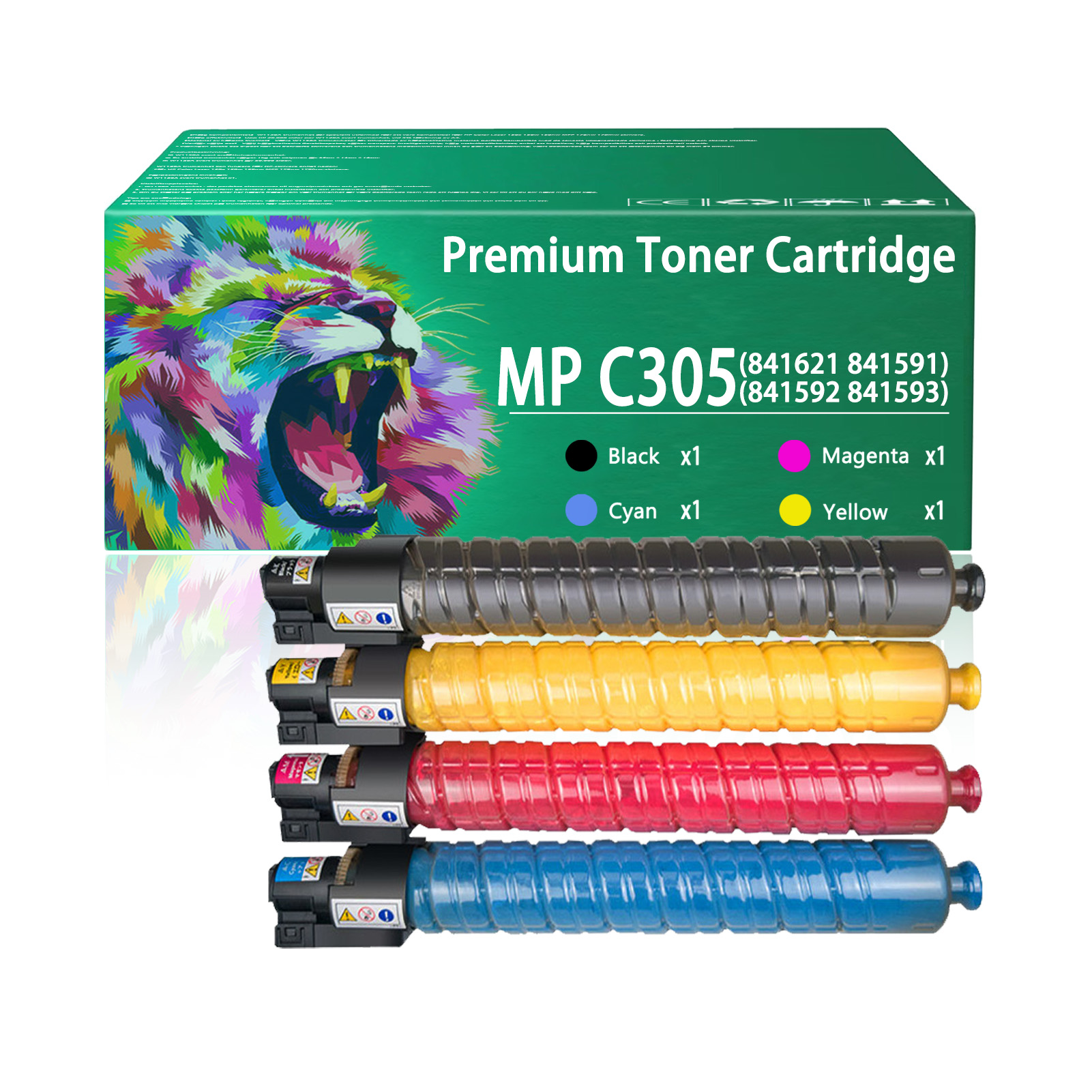 For Ricoh MP C305H 841621 841591 841592 841593 Toner Cartridge Work For Ricoh MP C305Hdn C820dnLC C820dnT1 C820dnT2 C821dn C821dnLC C821dnT1 C821dnX Printers