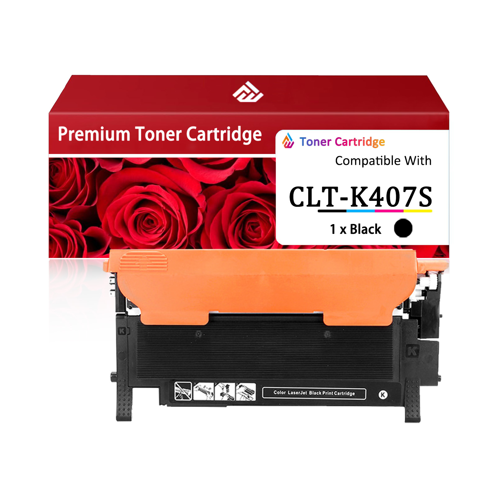 For Samsung CLT-407S CLT-K407S CLT-C407S CLT-M407S CLT-Y407S Toner Cartridge Work For Samsung CLP-321 CLP-325 CLP-326 CLP-320N CLP-325W CLX-3185 CLX-3180 CLX-3186 CLX-3185N CLX-3185FN CLX-3185FW Printers