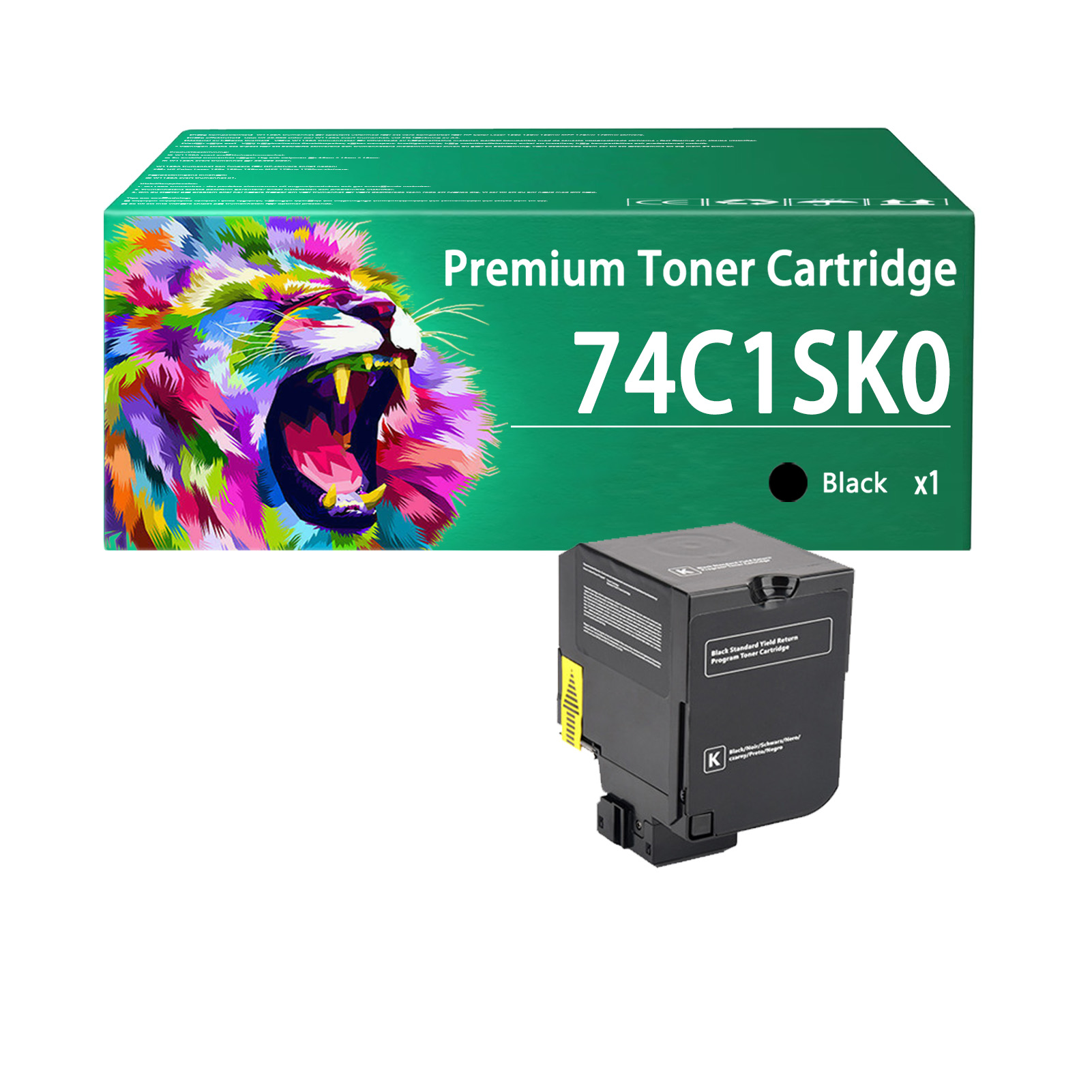 For Lexmark CS725 74C1SK0 74C1SC0 74C1SM0 74C1SY0 Toner Cartridge Work For Lexmark CS720 CS725 CX725 CS720de CS720dte CS725de CS725dte CX725de CX725dte Printers