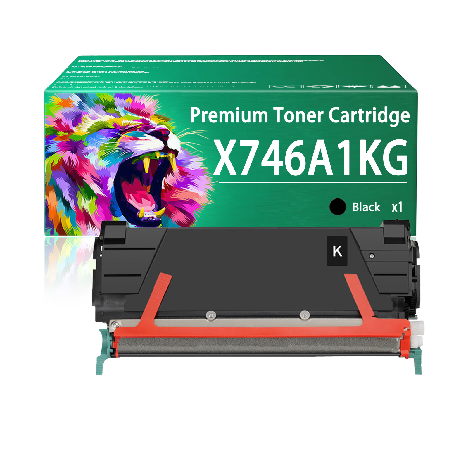 For Lexmark X746 X748 X746A1KG X746A1CG X746A1MG X746A1YG Toner Cartridge Work For Lexmark X746 X748 X746de X748de X748dte Printers