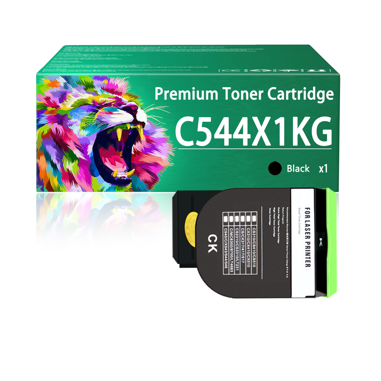 For Lexmark C544 X544 C544X1KG C544X1CG C544X1MG C544X1YG Toner Cartridge Work For Lexmark C544 C544DN C544DTN C544DW C544N X544 Printers