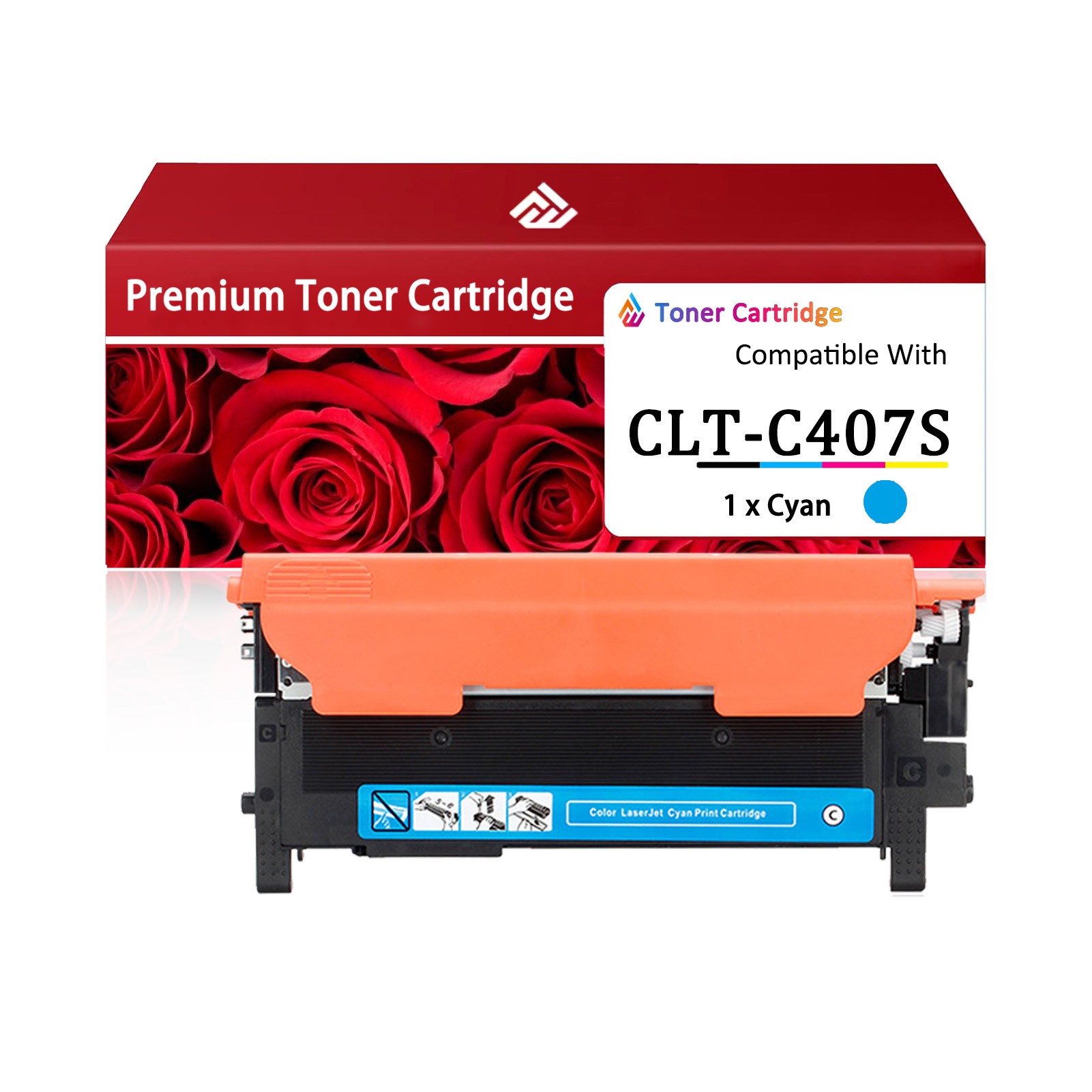 For Samsung CLT-407S CLT-K407S CLT-C407S CLT-M407S CLT-Y407S Toner Cartridge Work For Samsung CLP-321 CLP-325 CLP-326 CLP-320N CLP-325W CLX-3185 CLX-3180 CLX-3186 CLX-3185N CLX-3185FN CLX-3185FW Printers