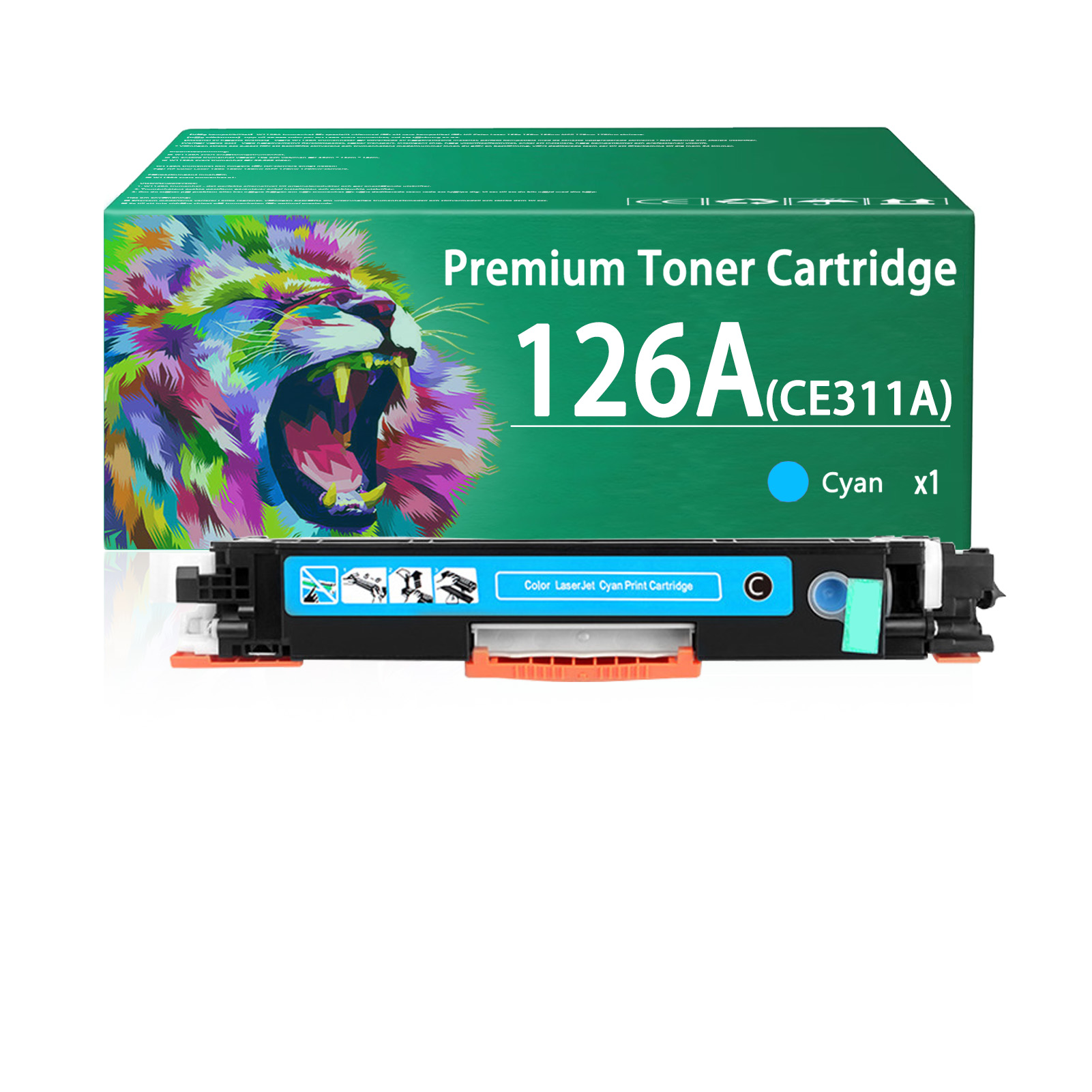 For HP 126A CE310A CE311A CE313A CE312A Toner cartridge Work for HP LaserJet Pro CP1025nw Color Printer, HP LaserJet Pro 100 color MFP M175nw, HP LaserJet Pro 200 M275nw Printers