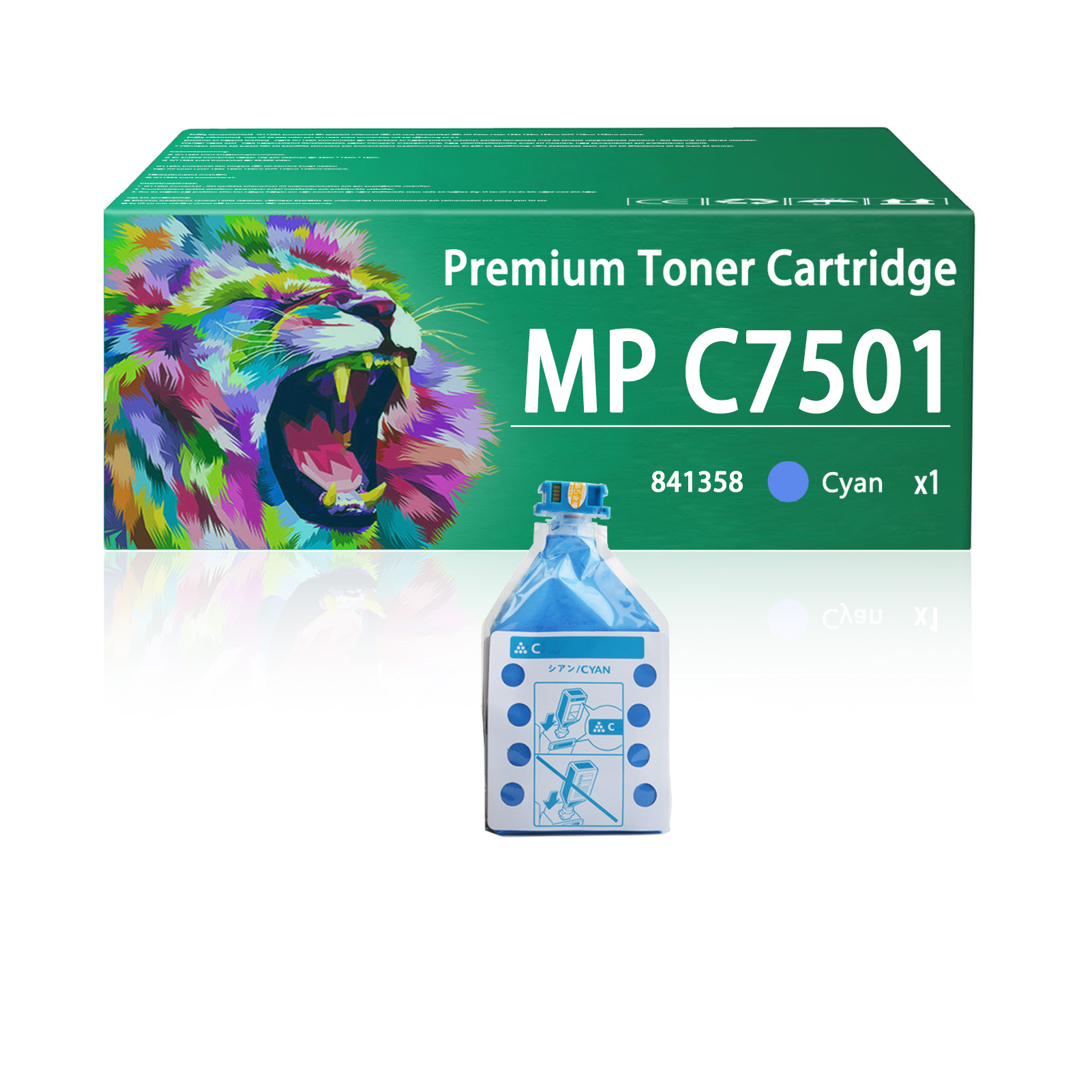 For Ricoh MP C7501 841357 841358 841359 841360 Toner Cartridge Work For Ricoh MP C7501 C6501 Lanier LD375C LD365C Savin C9075 C9065 Printers