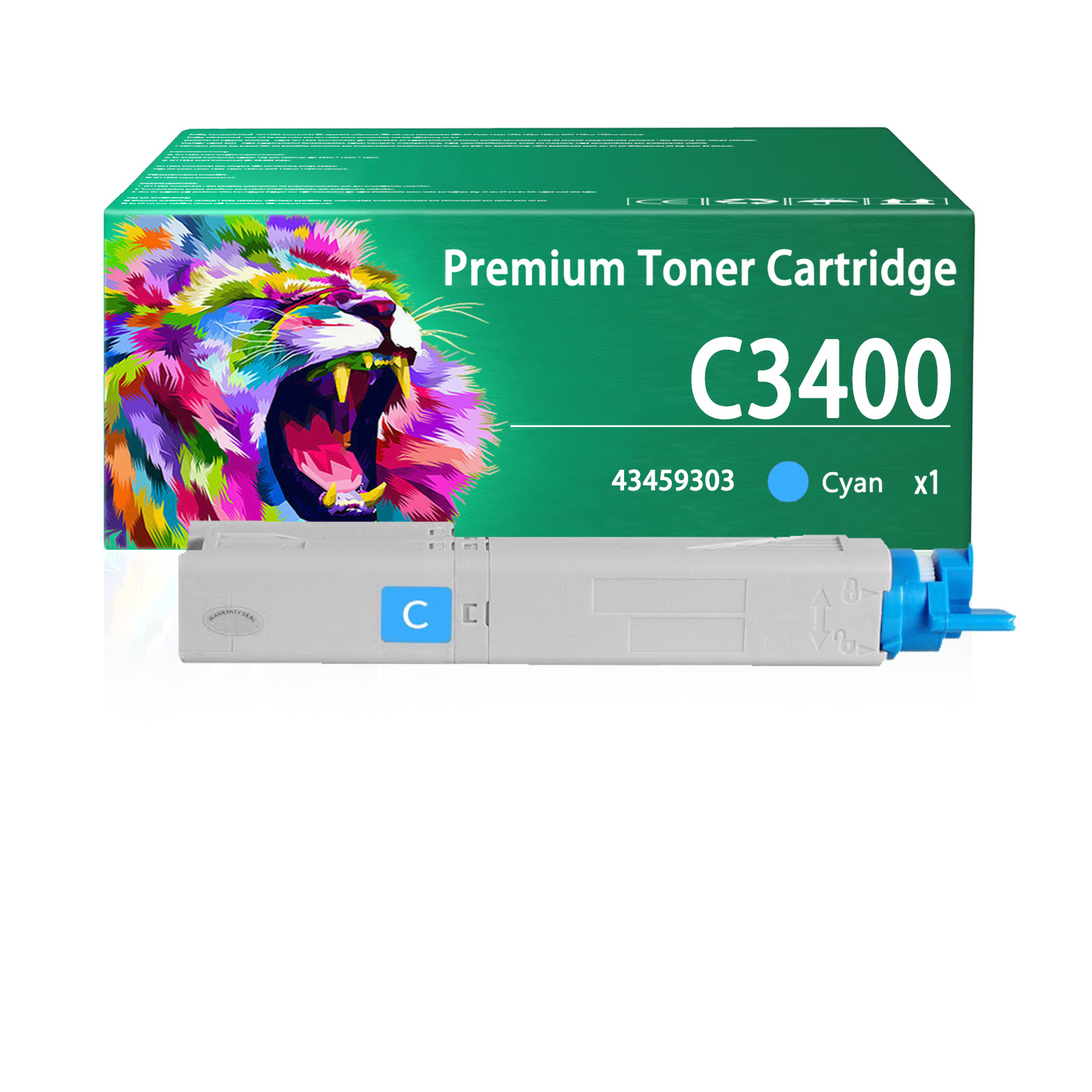 For OKI C3400 43459304 43459303 43459302 43459301 Toner Cartridge Work For OKI C3300 C3300n C3400 C3400n C3450n C3600 C3600n Printers