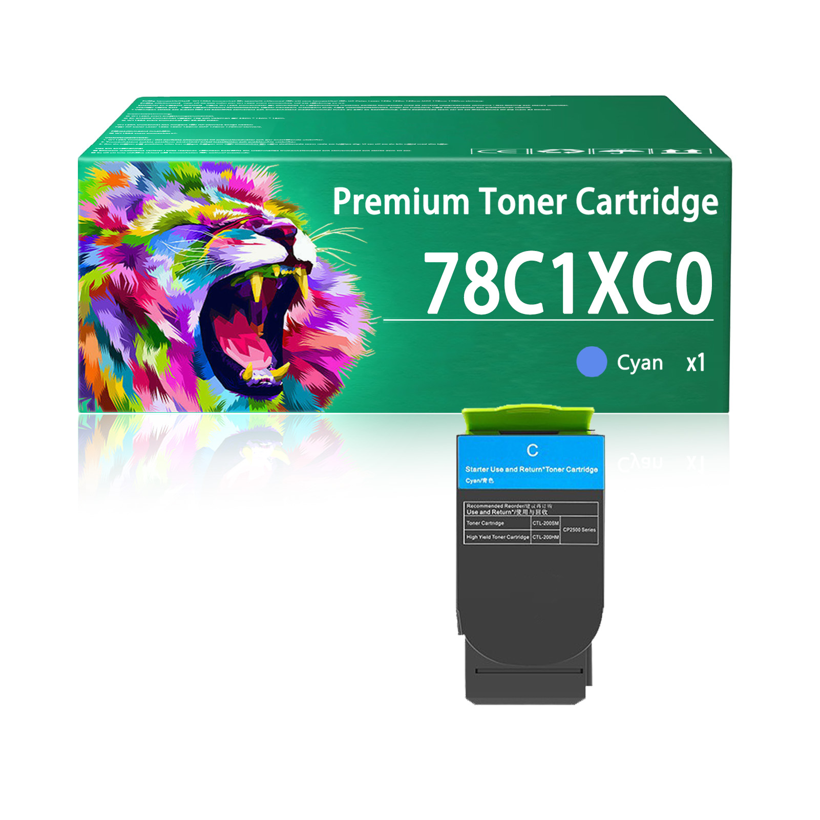 For Lexmark 78C1X 78C1XK0 78C1XC0 78C1XM0 78C1XY0 Toner Cartridge Work For Lexmark CS421 CS521 CS622 CX421 CX522 CX622 CX625 CS421dn CS521dn CS622de CX421adn CX522ade CX622de CX622ade CX625ade CX625adhe Printers