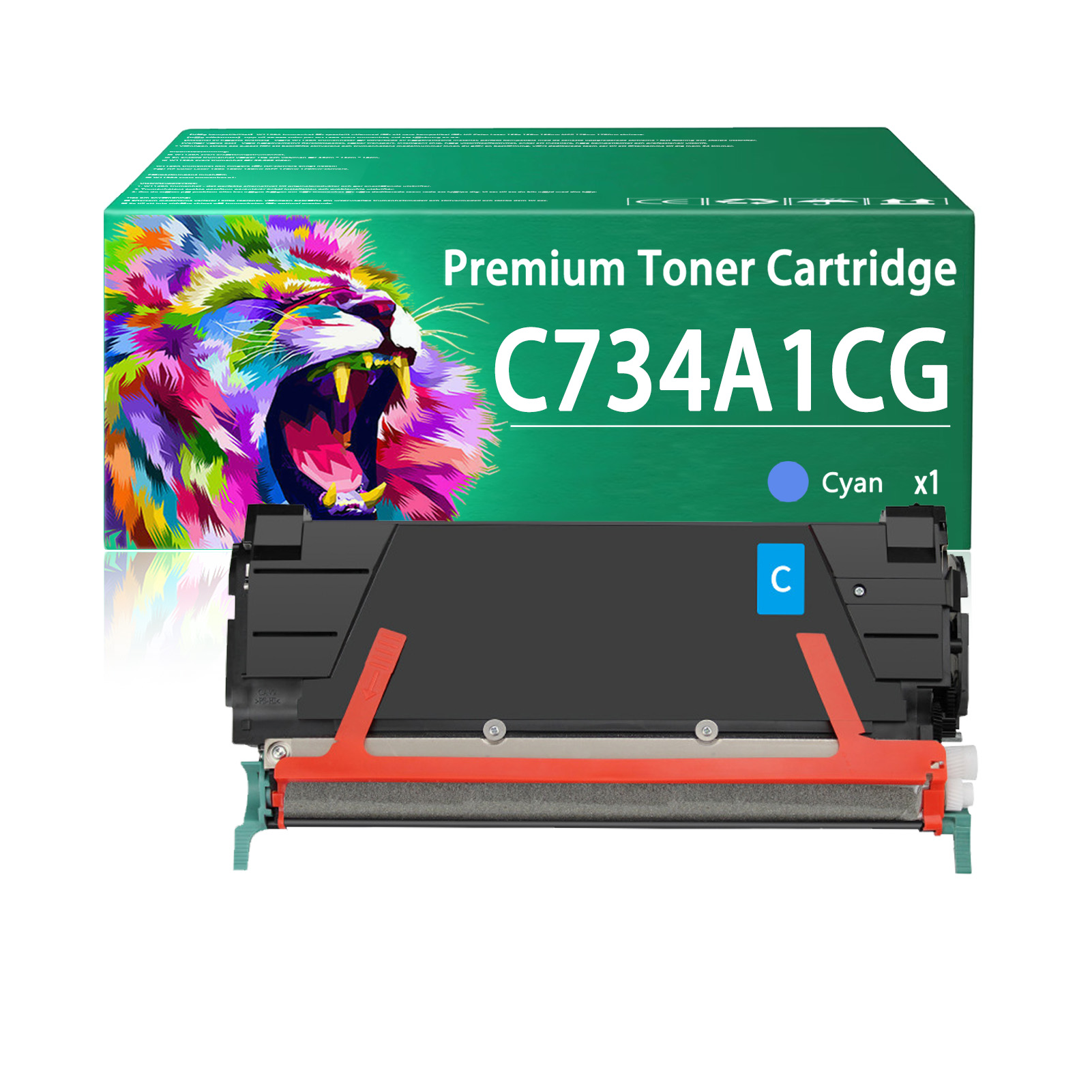 For Lexmark C734A1 C734A1KG C734A1CG C734A1MG C734A1YG Toner Cartridge Work For Lexmark CS421 CS521 CS622 CX421 CX522 CX622 CX625 CS421dn CS521dn CS622de CX421adn CX522ade CX622de CX622ade CX625ade CX625adhe Printers