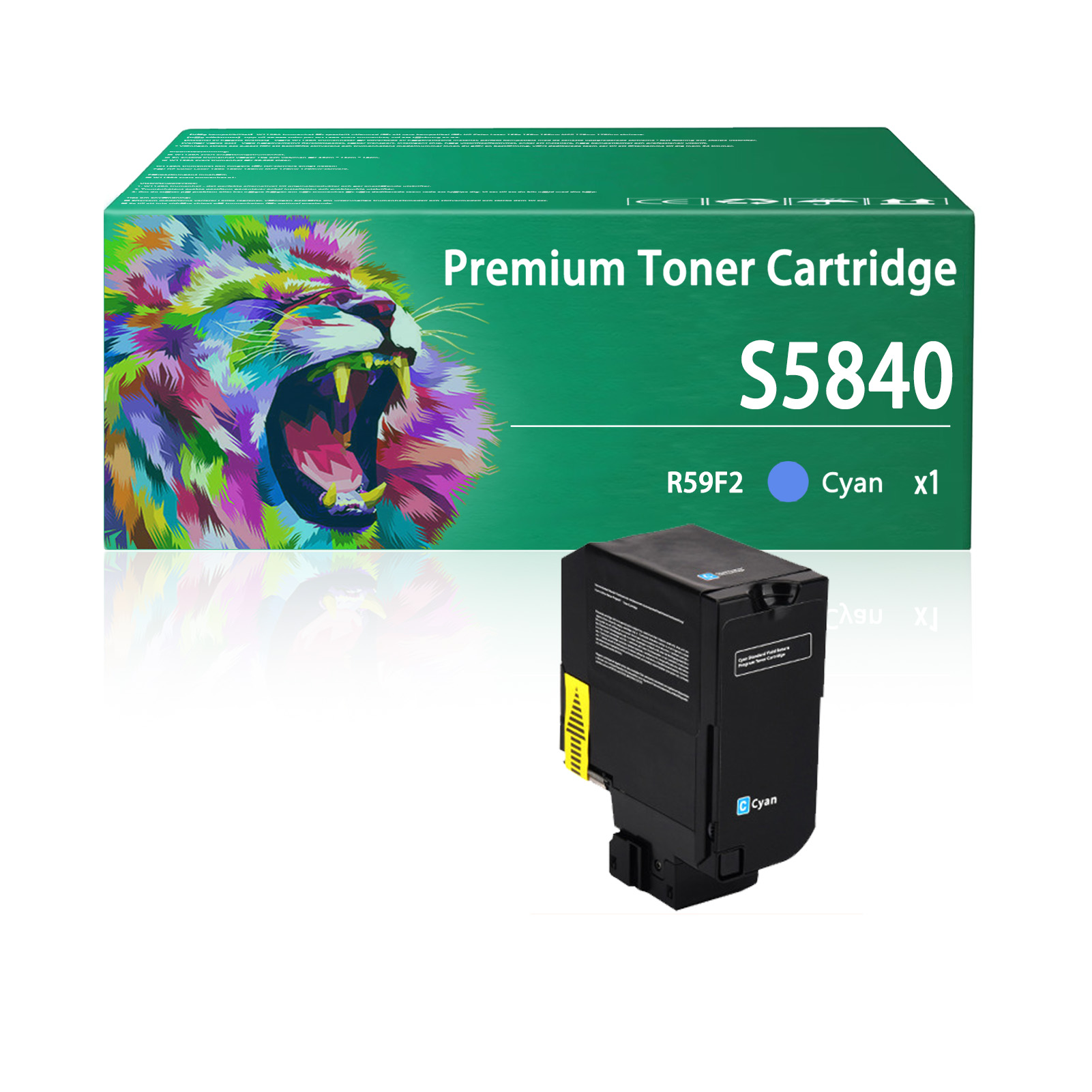 For Dell S5840 JDCTN R59F2 K83JD KT71F Toner Cartridges Work for Dell S5840 S5840DN S5840CDN Printers