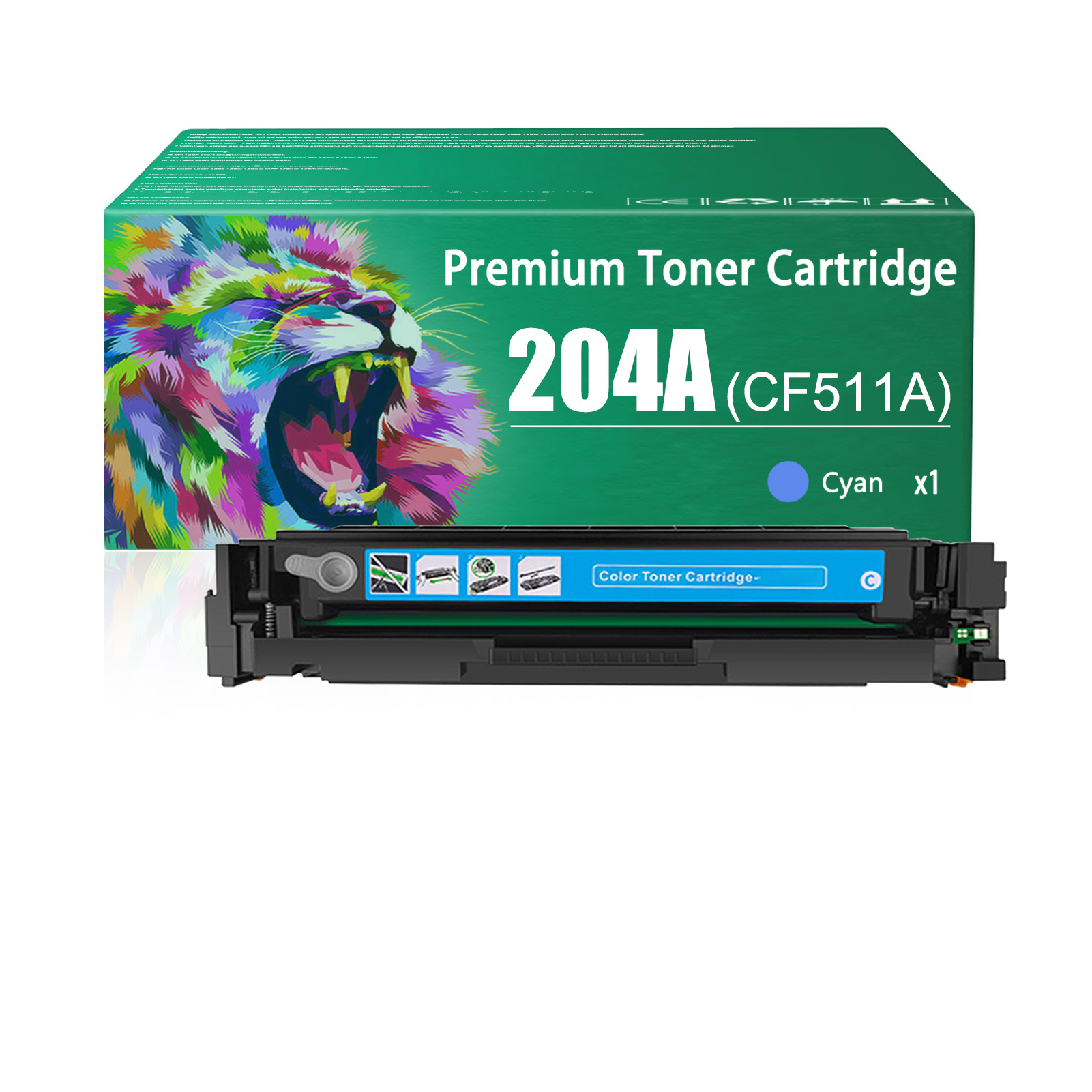 For HP 204A CF510A CF511A CF512A CF513A Toner Cartridge Work for HP Color LaserJet Pro MFP M180nw M180n M181fw M154nw M154a Printers