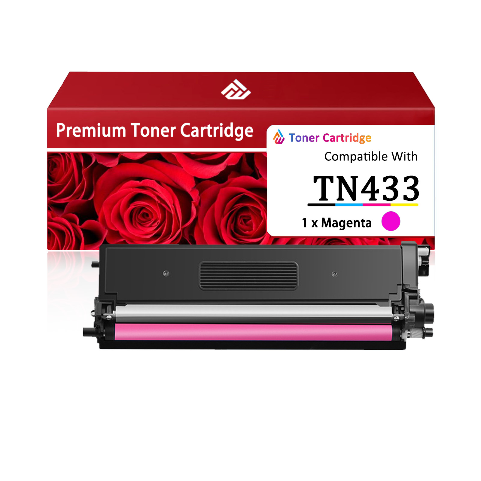 For TN433 Toner Cartridge Work For Brother HL-L8260CDW HL-L8360CDWT HL-L8360CDW HL-L9310CDW DCP-L8410CDW MFC-L8610CDW MFC-L8690CDW MFC-L8900CDW MFC-L9570CDW Printers
