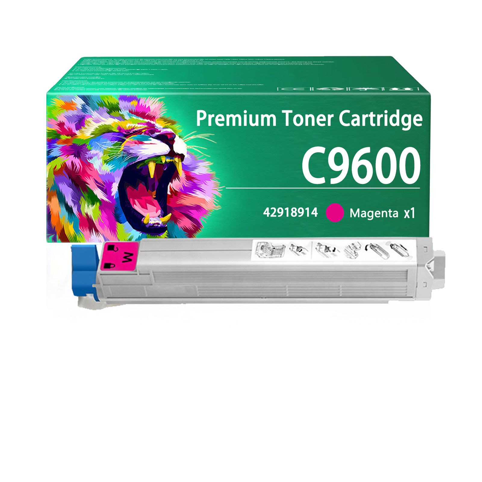 For OKI C9600 42918916 42918915 42918914 42918913 Toner Cartridge Work For OKI C9600 C9600n C9600hdn C9600hn C9800 C9800hdn C9800hn Printers