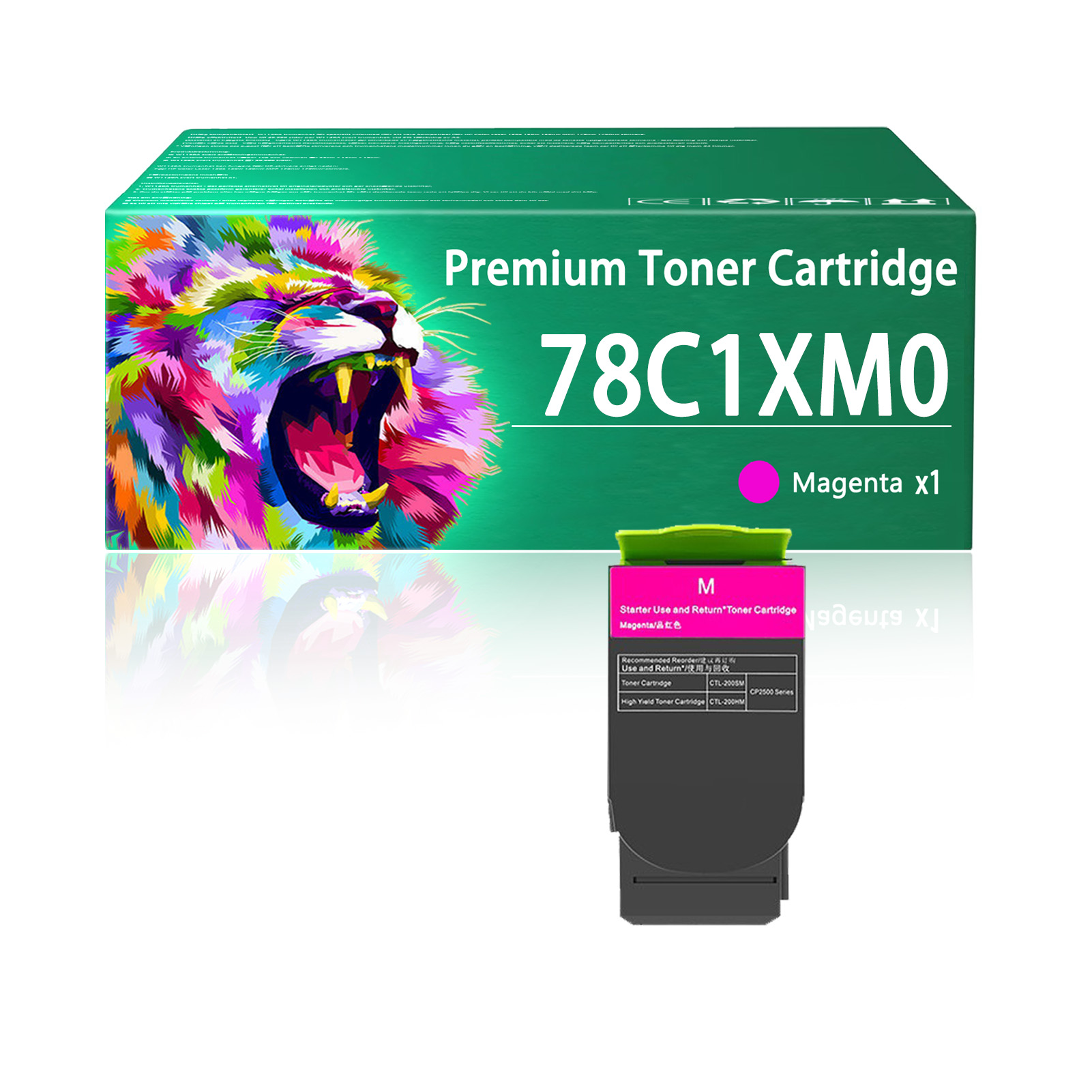 For Lexmark 78C1X 78C1XK0 78C1XC0 78C1XM0 78C1XY0 Toner Cartridge Work For Lexmark CS421 CS521 CS622 CX421 CX522 CX622 CX625 CS421dn CS521dn CS622de CX421adn CX522ade CX622de CX622ade CX625ade CX625adhe Printers