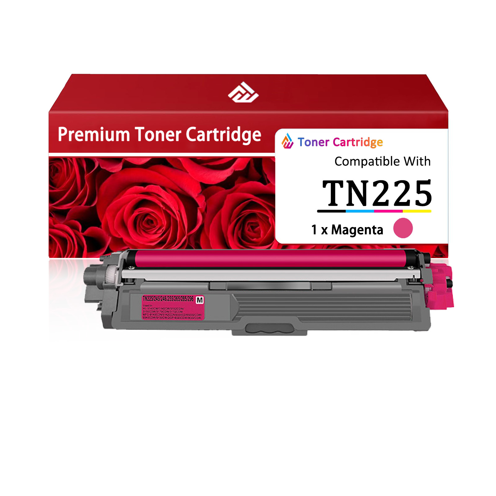 For TN225 Toner Cartridge Work For Brother HL-3140CW HL-3150CDN HL-3170CDW L-3180CDW MFC-9330CDW MFC-9130CW MFC-9340CDW DCP-9020CDN Printers