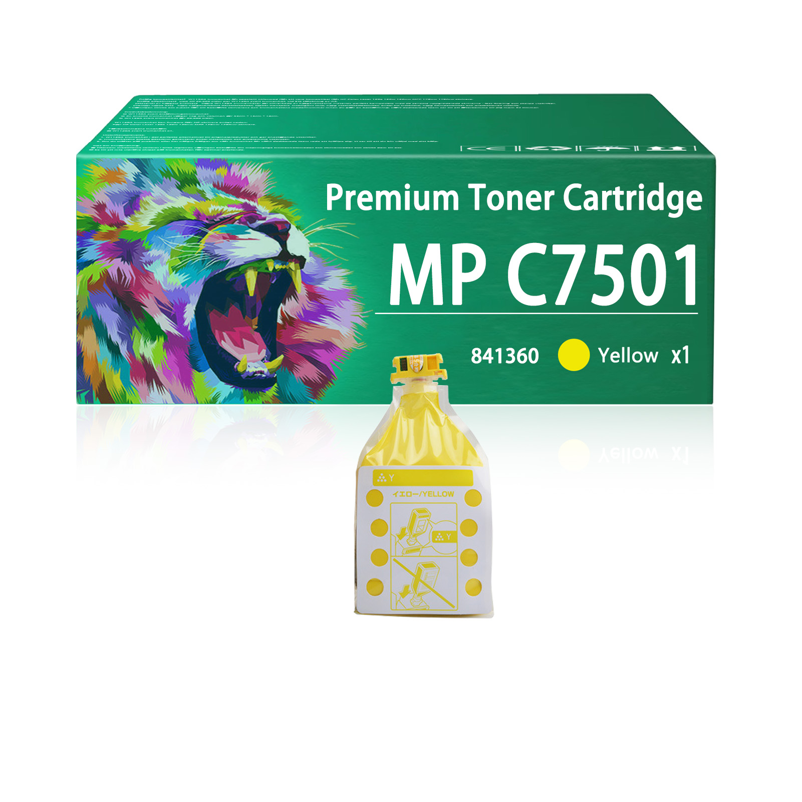 For Ricoh MP C7501 841357 841358 841359 841360 Toner Cartridge Work For Ricoh MP C7501 C6501 Lanier LD375C LD365C Savin C9075 C9065 Printers