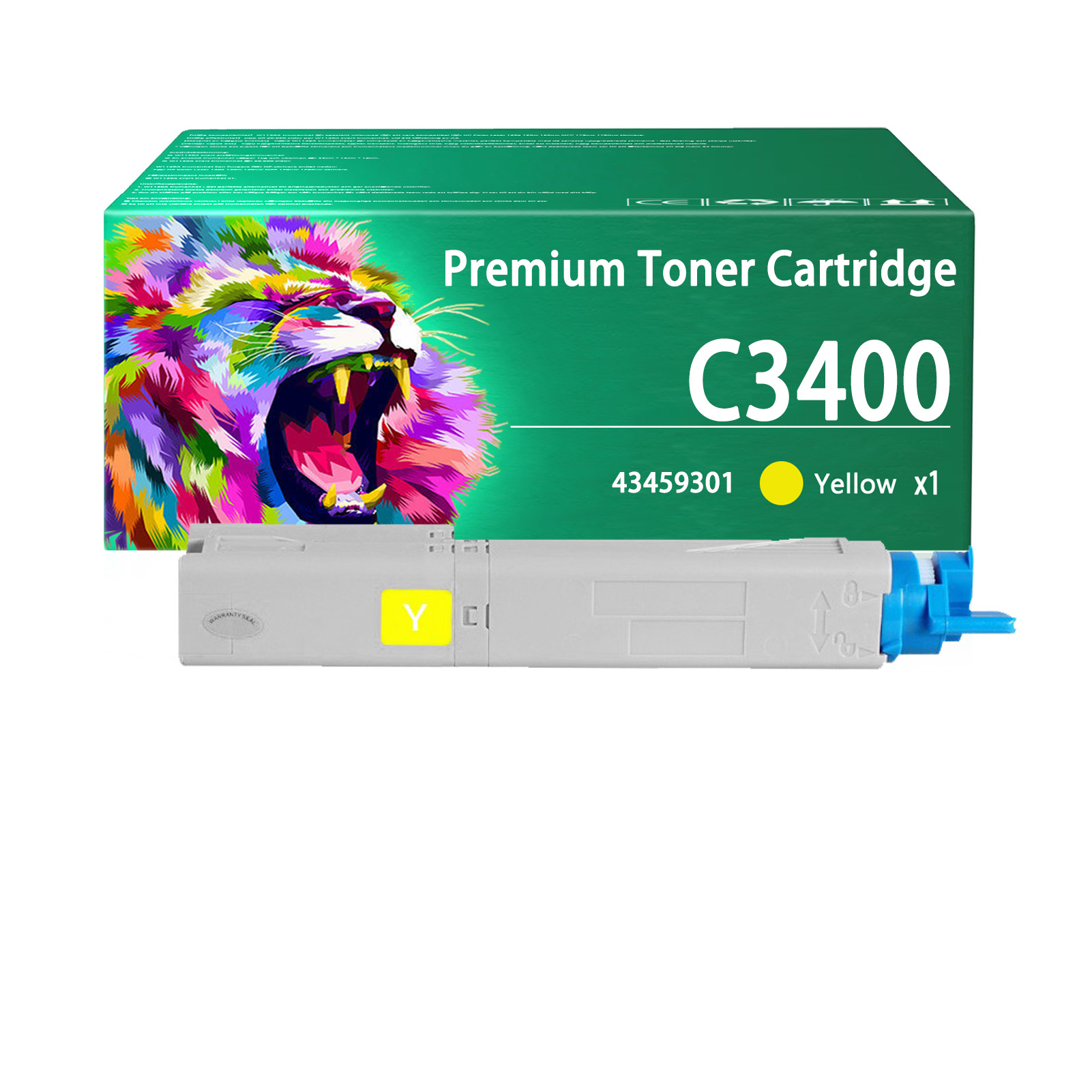 For OKI C3400 43459304 43459303 43459302 43459301 Toner Cartridge Work For OKI C3300 C3300n C3400 C3400n C3450n C3600 C3600n Printers