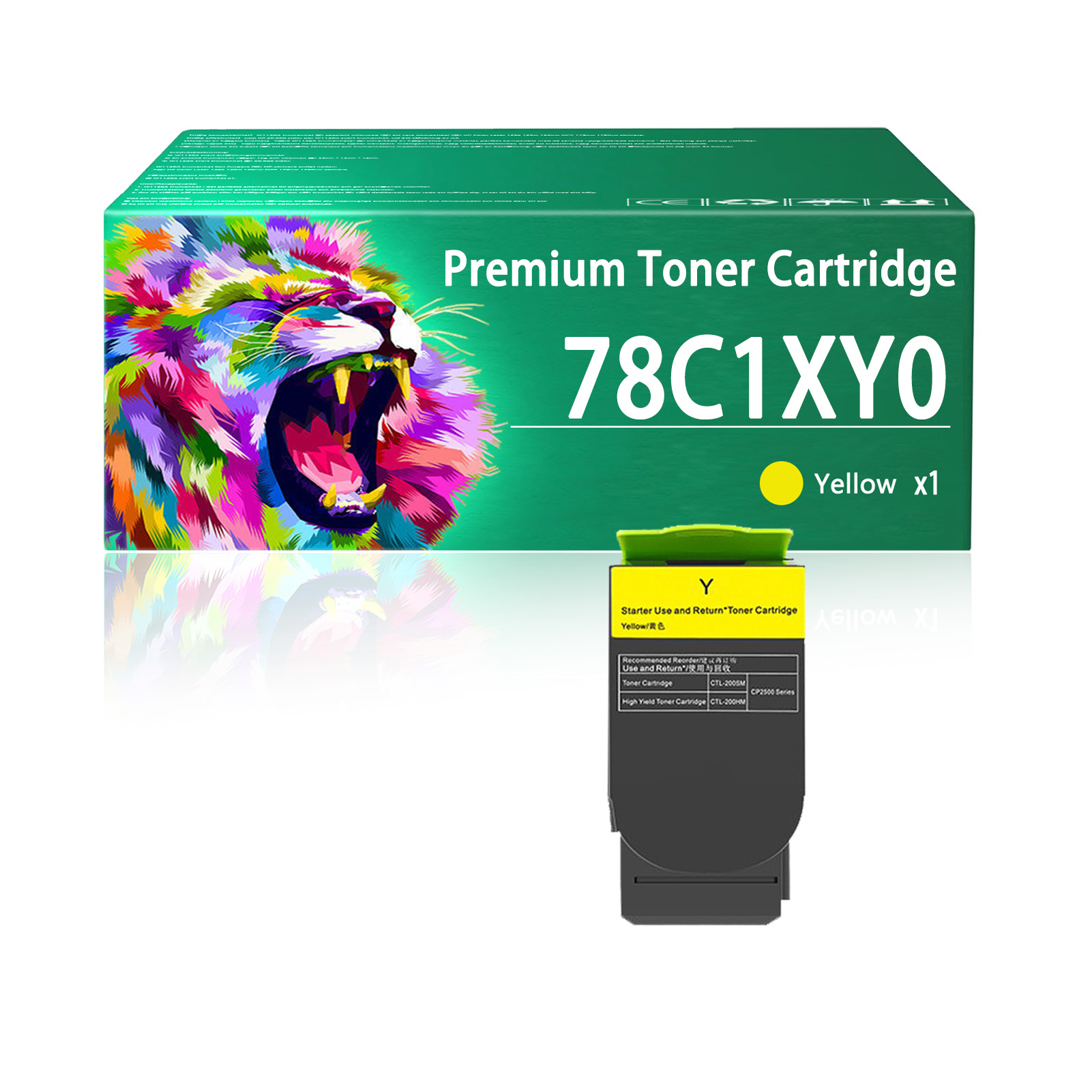 For Lexmark 78C1X 78C1XK0 78C1XC0 78C1XM0 78C1XY0 Toner Cartridge Work For Lexmark CS421 CS521 CS622 CX421 CX522 CX622 CX625 CS421dn CS521dn CS622de CX421adn CX522ade CX622de CX622ade CX625ade CX625adhe Printers