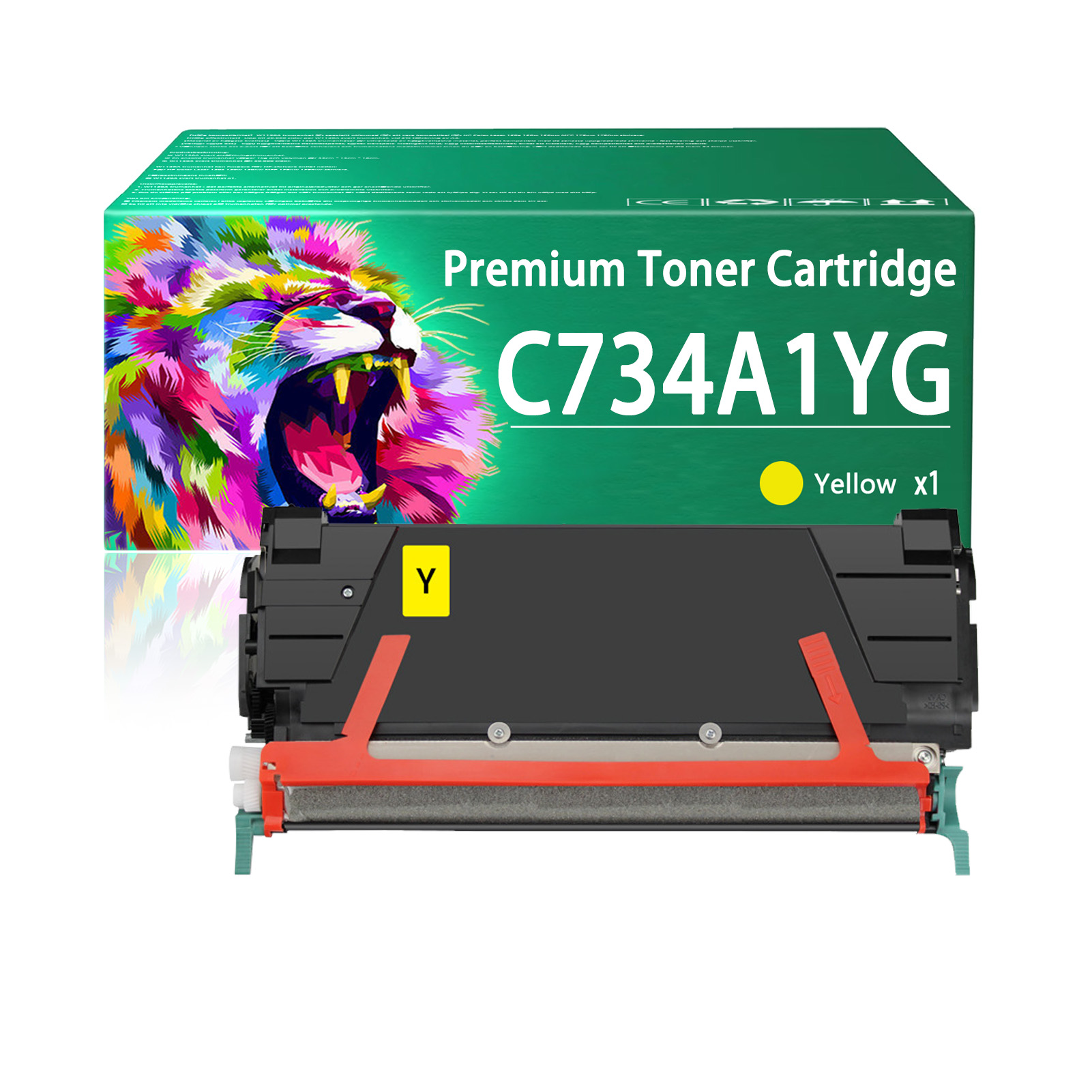 For Lexmark C734A1 C734A1KG C734A1CG C734A1MG C734A1YG Toner Cartridge Work For Lexmark CS421 CS521 CS622 CX421 CX522 CX622 CX625 CS421dn CS521dn CS622de CX421adn CX522ade CX622de CX622ade CX625ade CX625adhe Printers