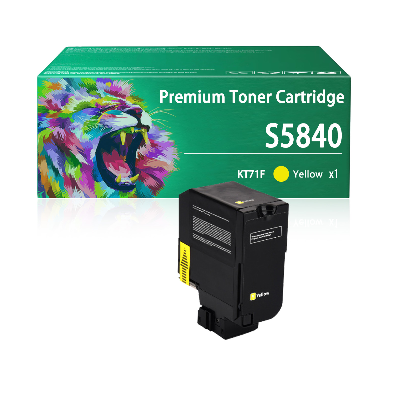 For Dell S5840 JDCTN R59F2 K83JD KT71F Toner Cartridges Work for Dell S5840 S5840DN S5840CDN Printers