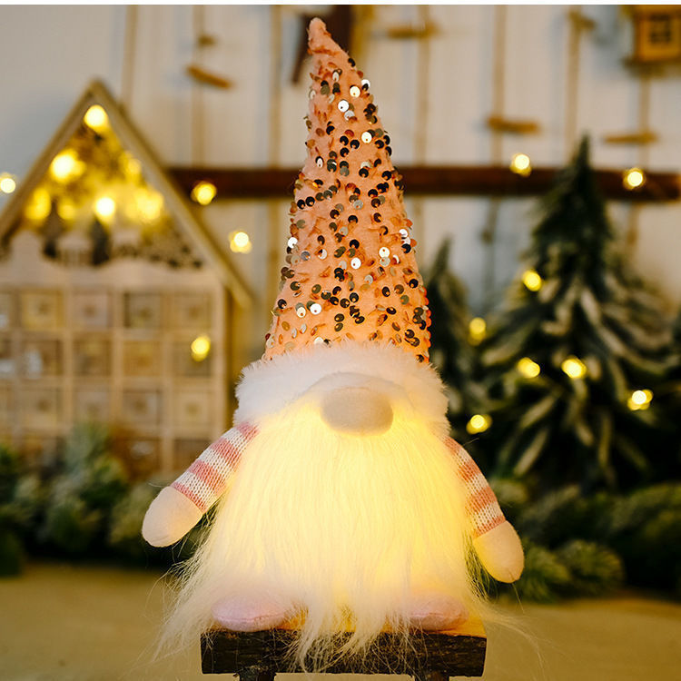 Glowing Christmas Plush Dwarf