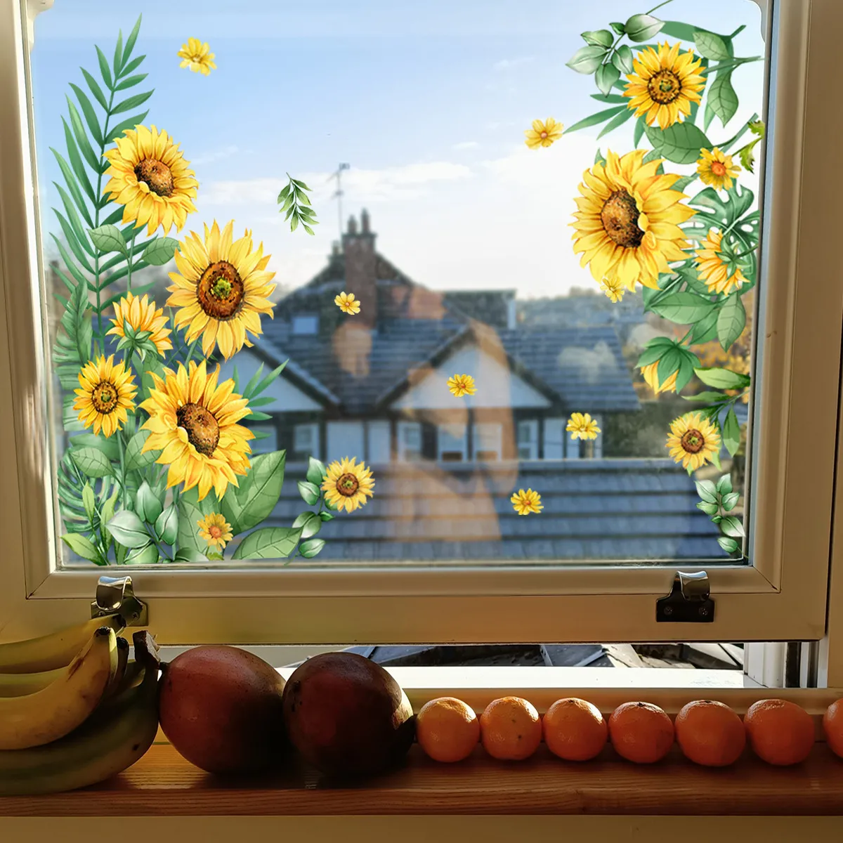 ✨LAST DAY: 50% OFF! - 💐Colorful Floral Bouquet Window Sticker🖼️(Cut to size freely)