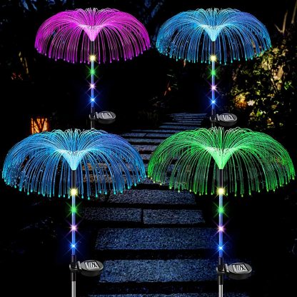 🎄Solar Garden Changing Jellyfish Lights