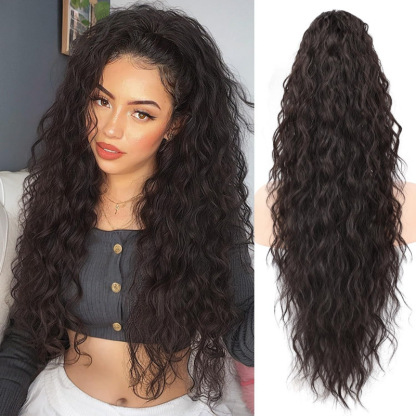 💜Curly Wavy Frizzy Hair Extension with Ponytail