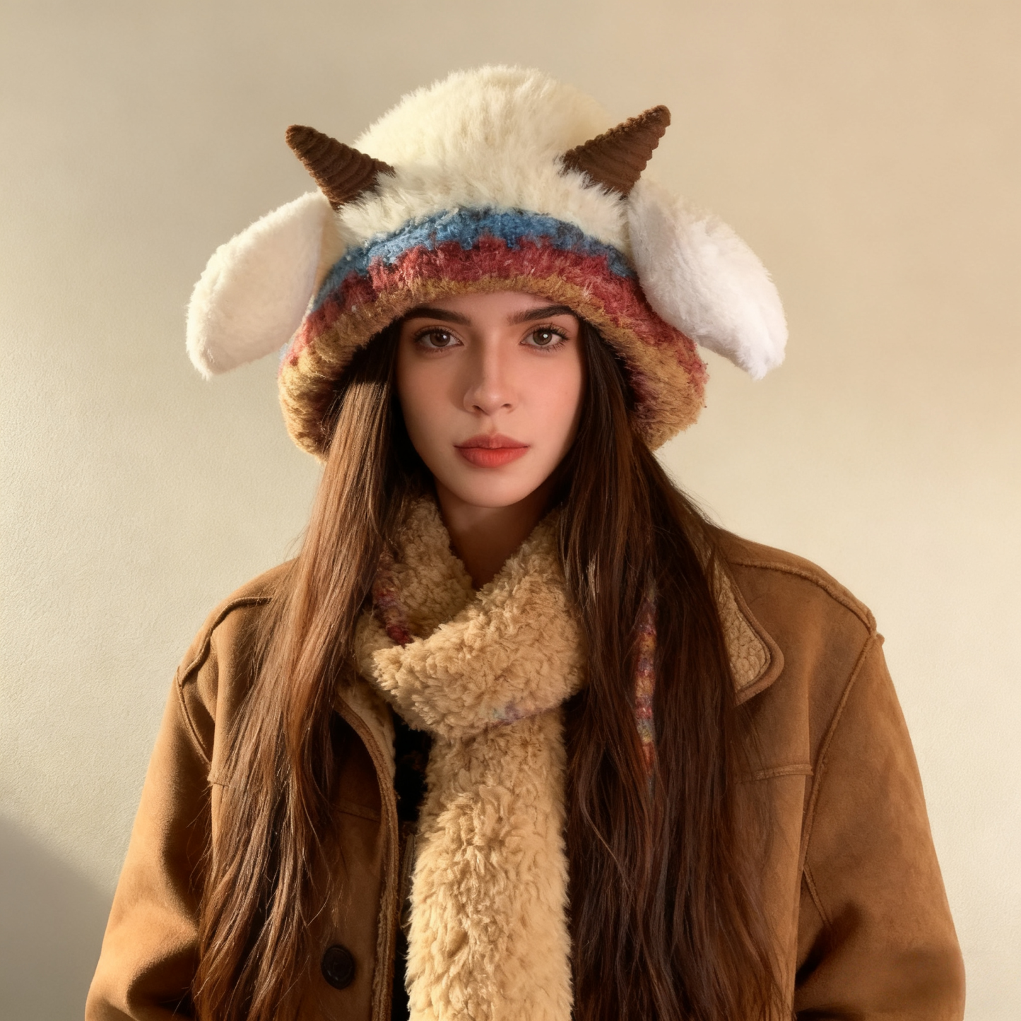 🎄 "Squeaky Sheep Hat" | Christmas Must-Have: Trendy, Face-Slimming & Cozy Holiday Essential