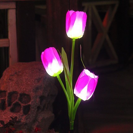 OUTDOOR SOLAR FLOWER LIGHTS