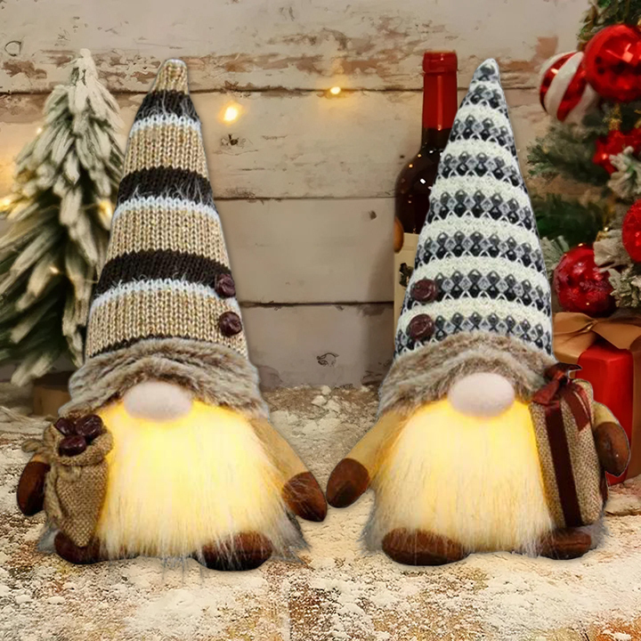 Glowing Christmas Plush Dwarf