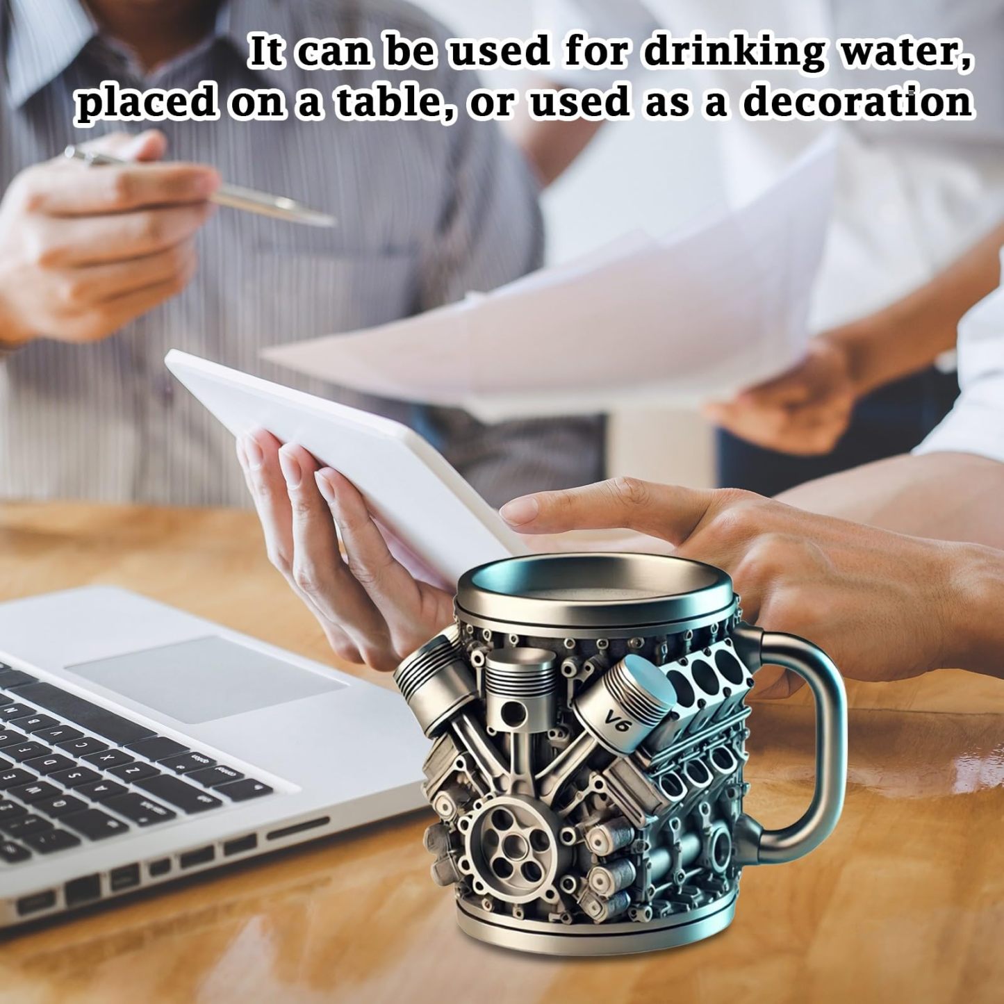 🔥Handcrafted 3D Coffee Cup – Inspired by V8 & V6 Engines