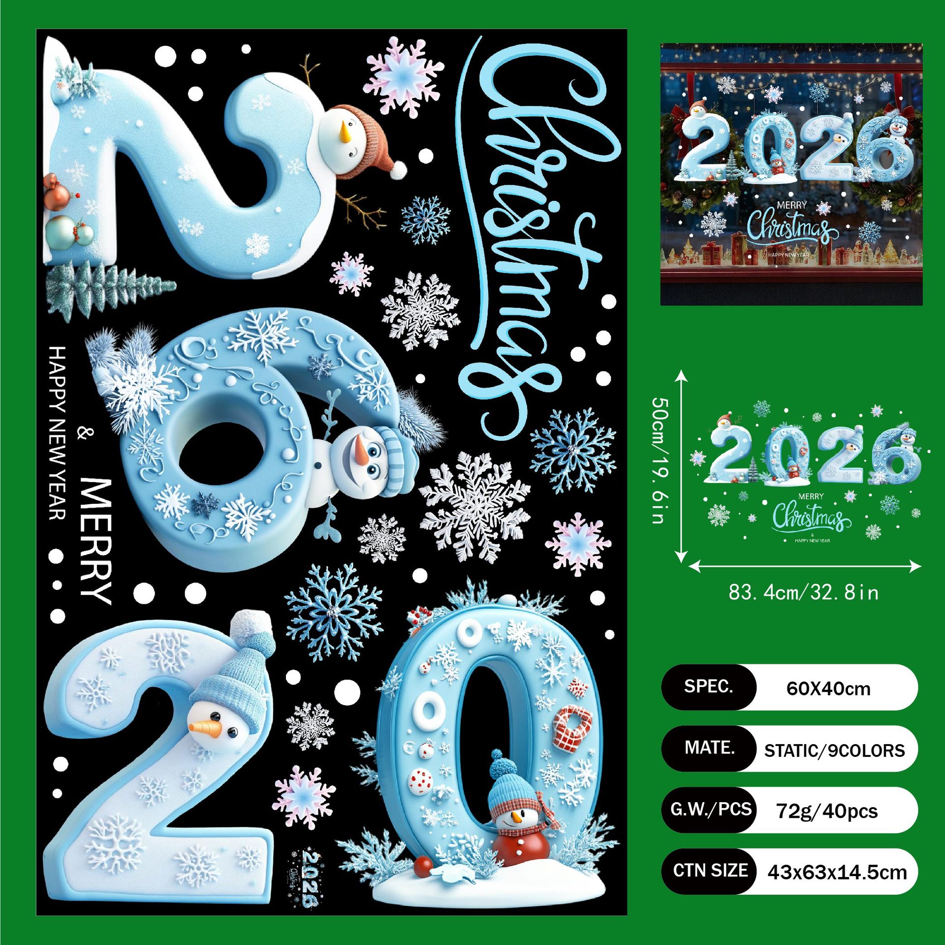 ✨LAST DAY: 50% OFF! 🎅🎄 Colorful Christmas Window Stickers