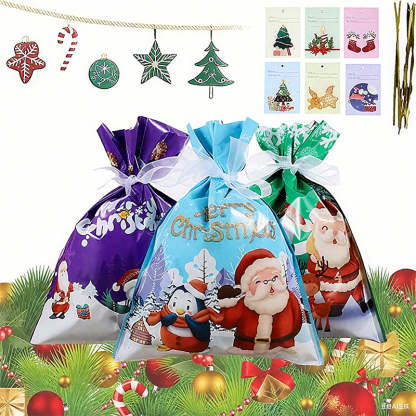 🎁 【LIMITED TIME OFFER】Christmas Tie Gift Bag🎀 with 30 FREE Greeting Cards! 🎁